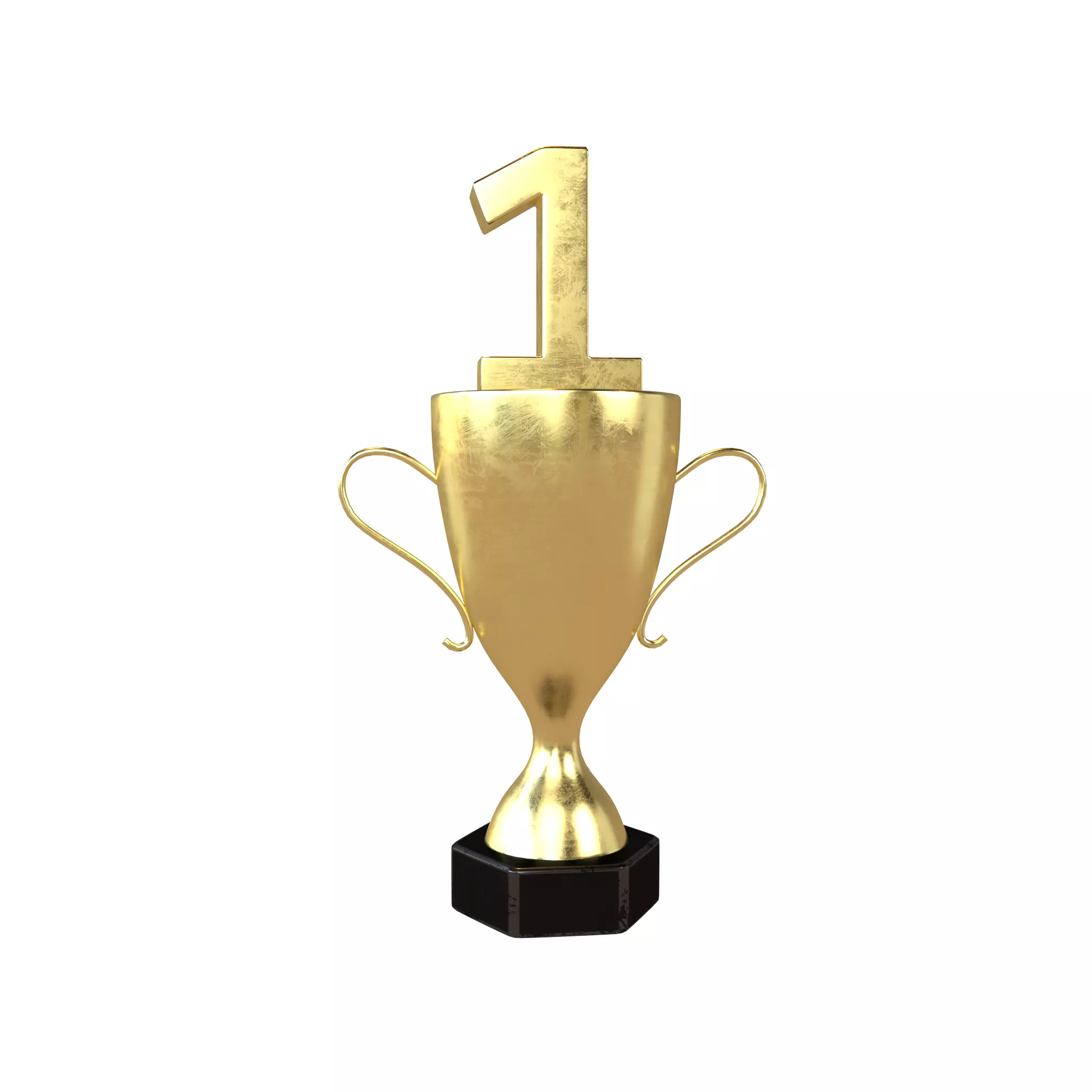 Trophy v4 001 Low-poly 3D model_0