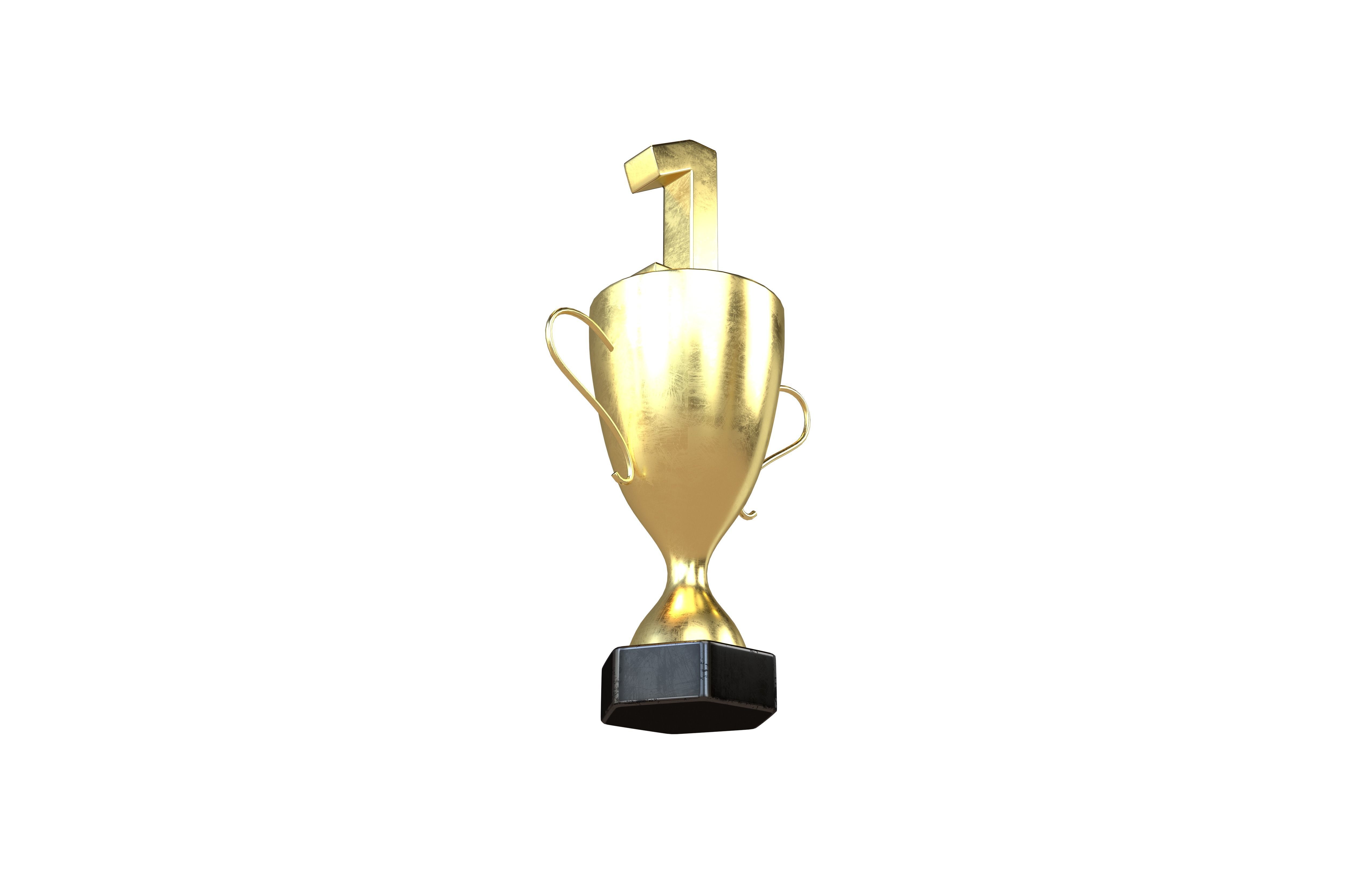 Trophy v4 001 Low-poly 3D model_3