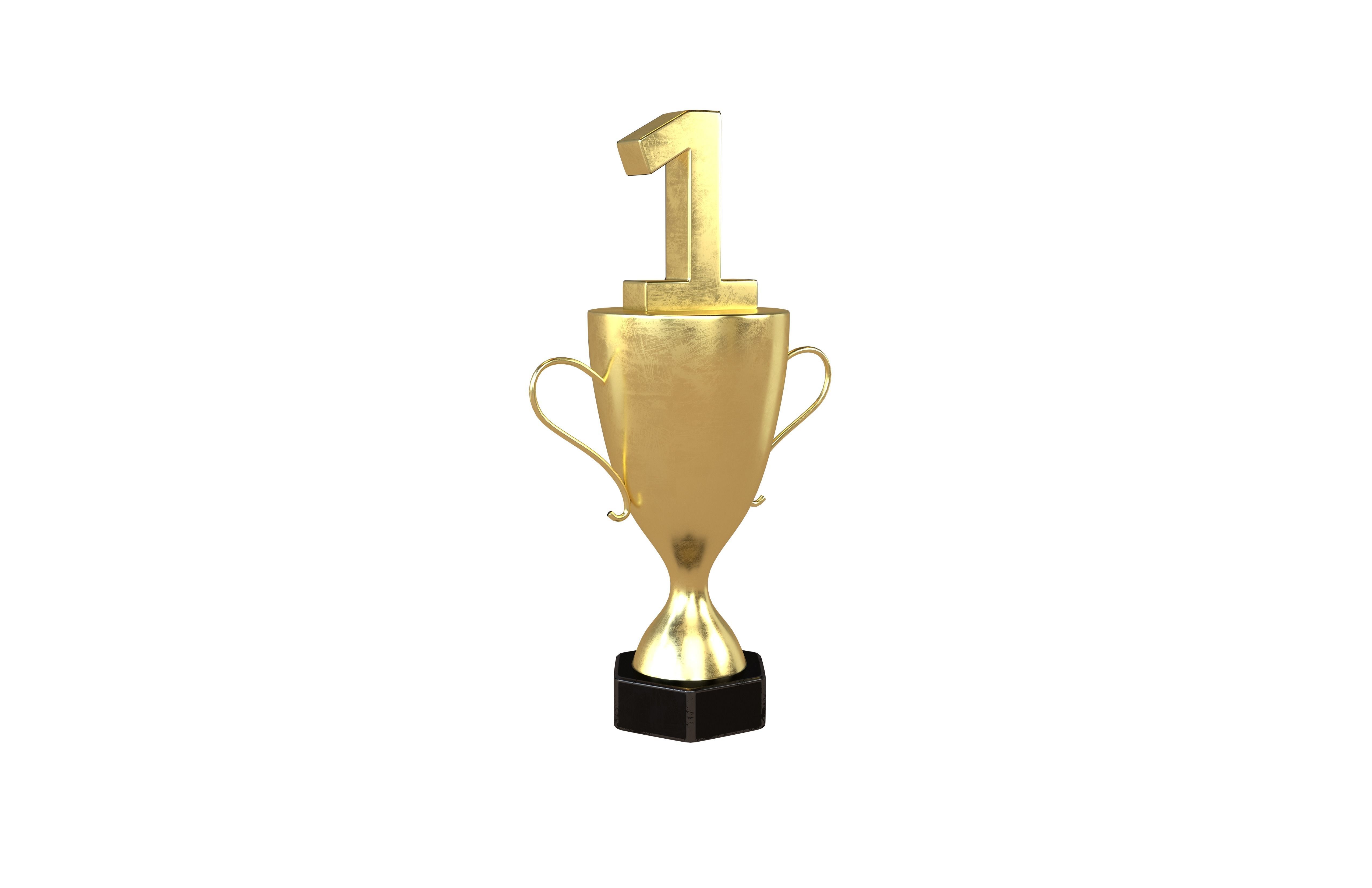 Trophy v4 001 Low-poly 3D model_1