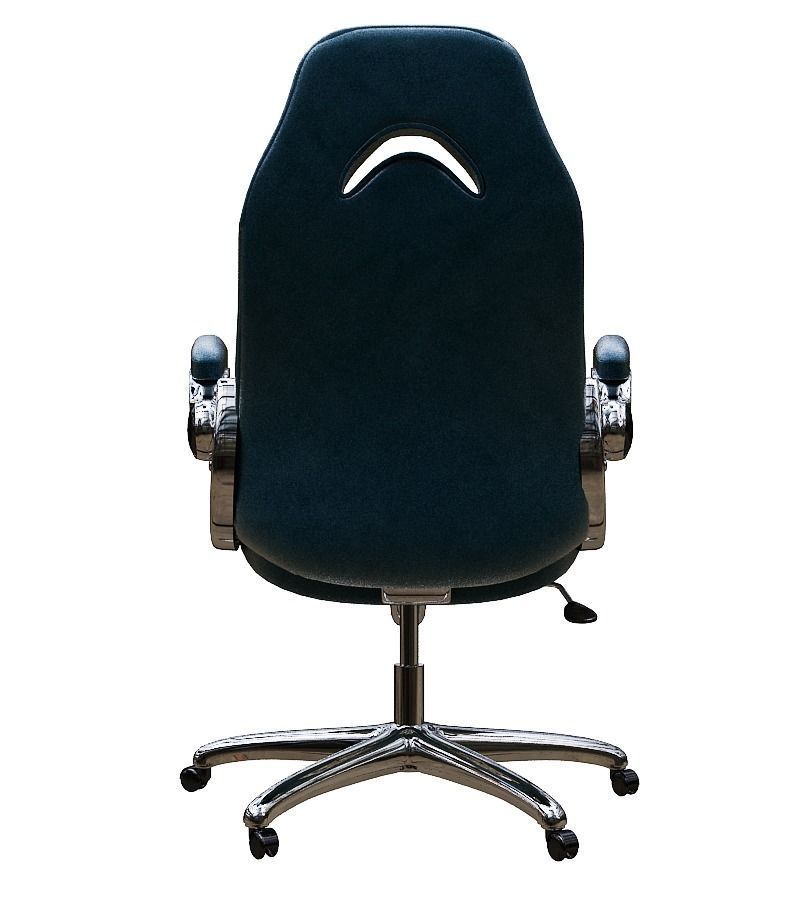 Office chair Low-poly 3D model_5