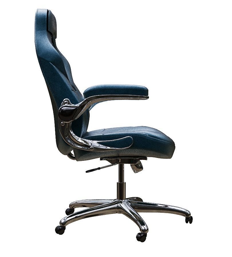 Office chair Low-poly 3D model_3