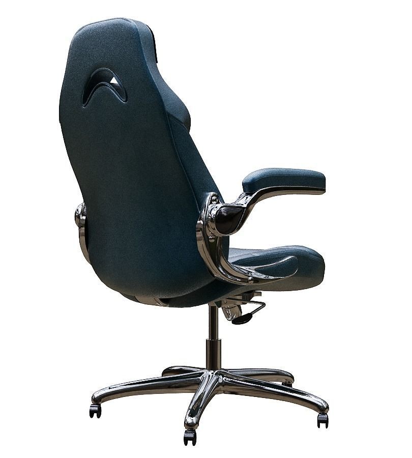 Office chair Low-poly 3D model_4