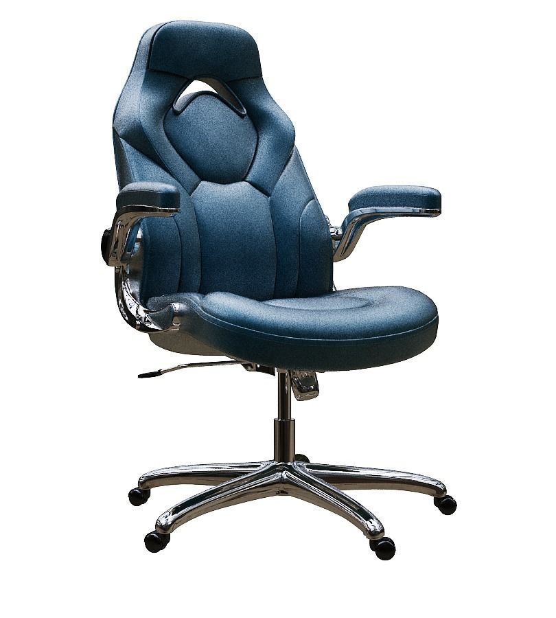 Office chair Low-poly 3D model_1