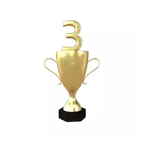 Trophy v6 001 Low-poly 3D model