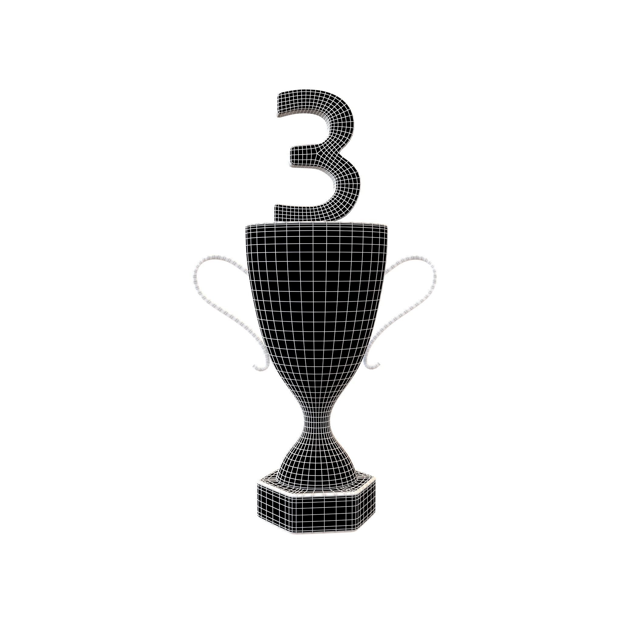Trophy v6 002 Low-poly 3D model_4
