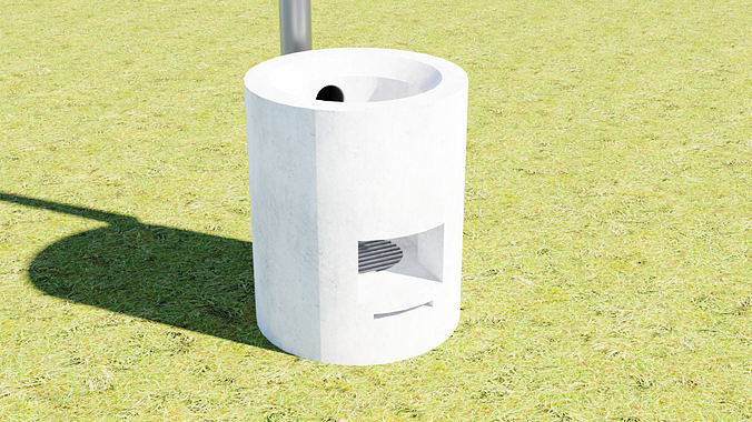 Handmade stove from bucket Free low-poly 3D model