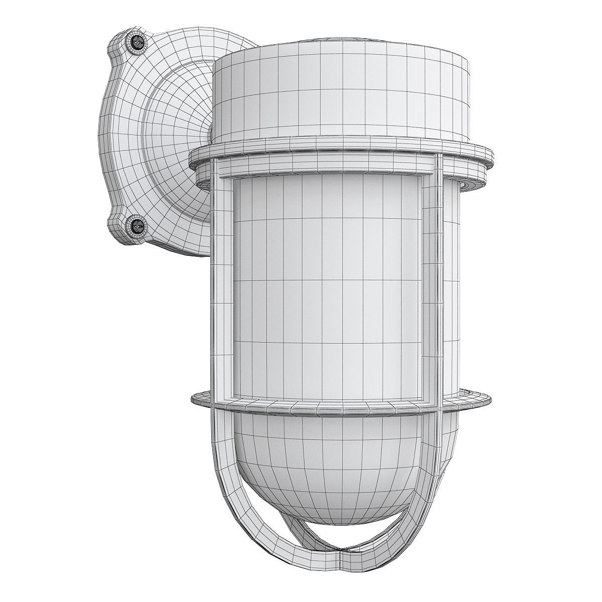 TOLSON CAGE WALL SCONCE Low-poly 3D model_1