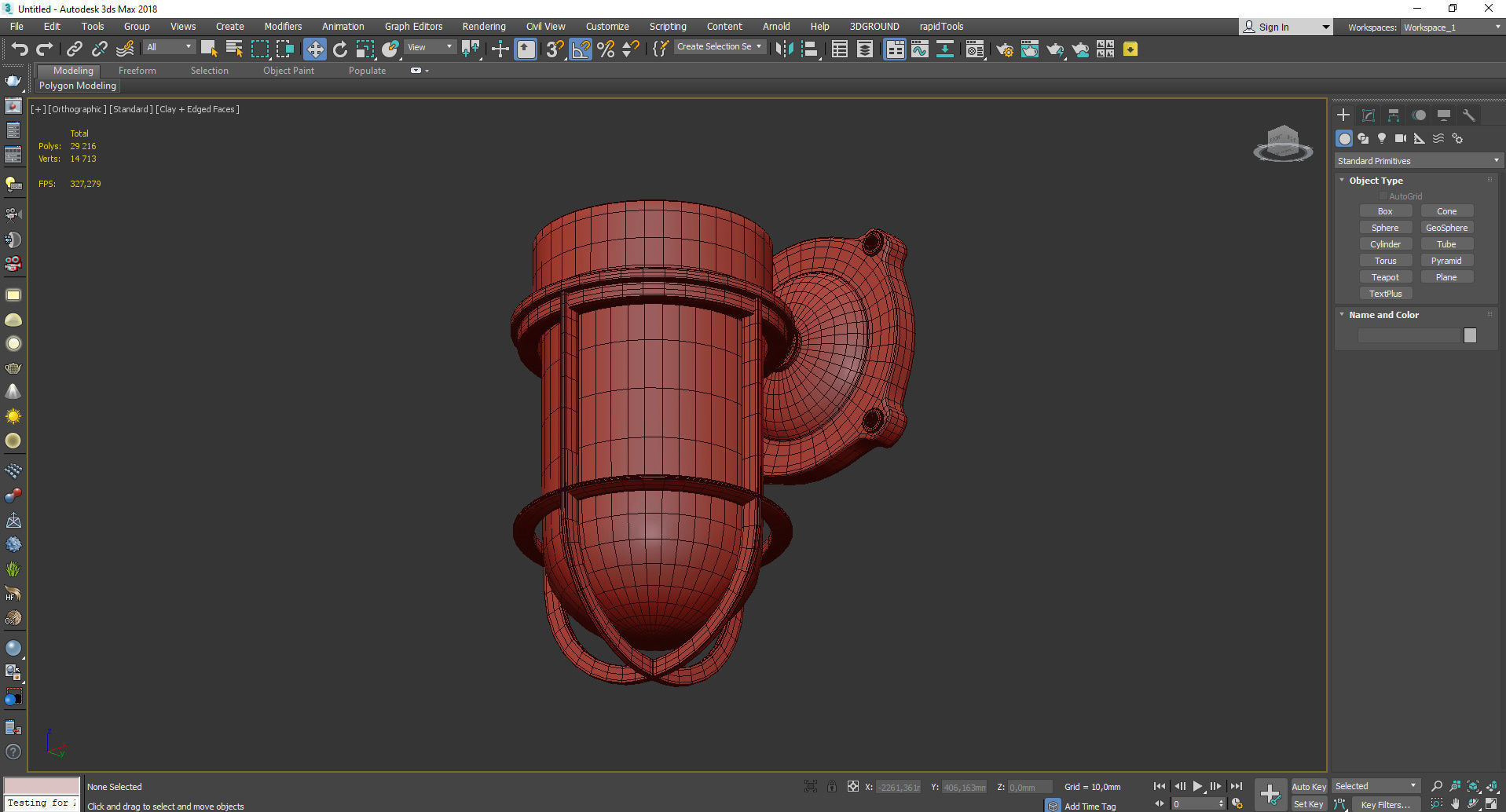 TOLSON CAGE WALL SCONCE Low-poly 3D model_3