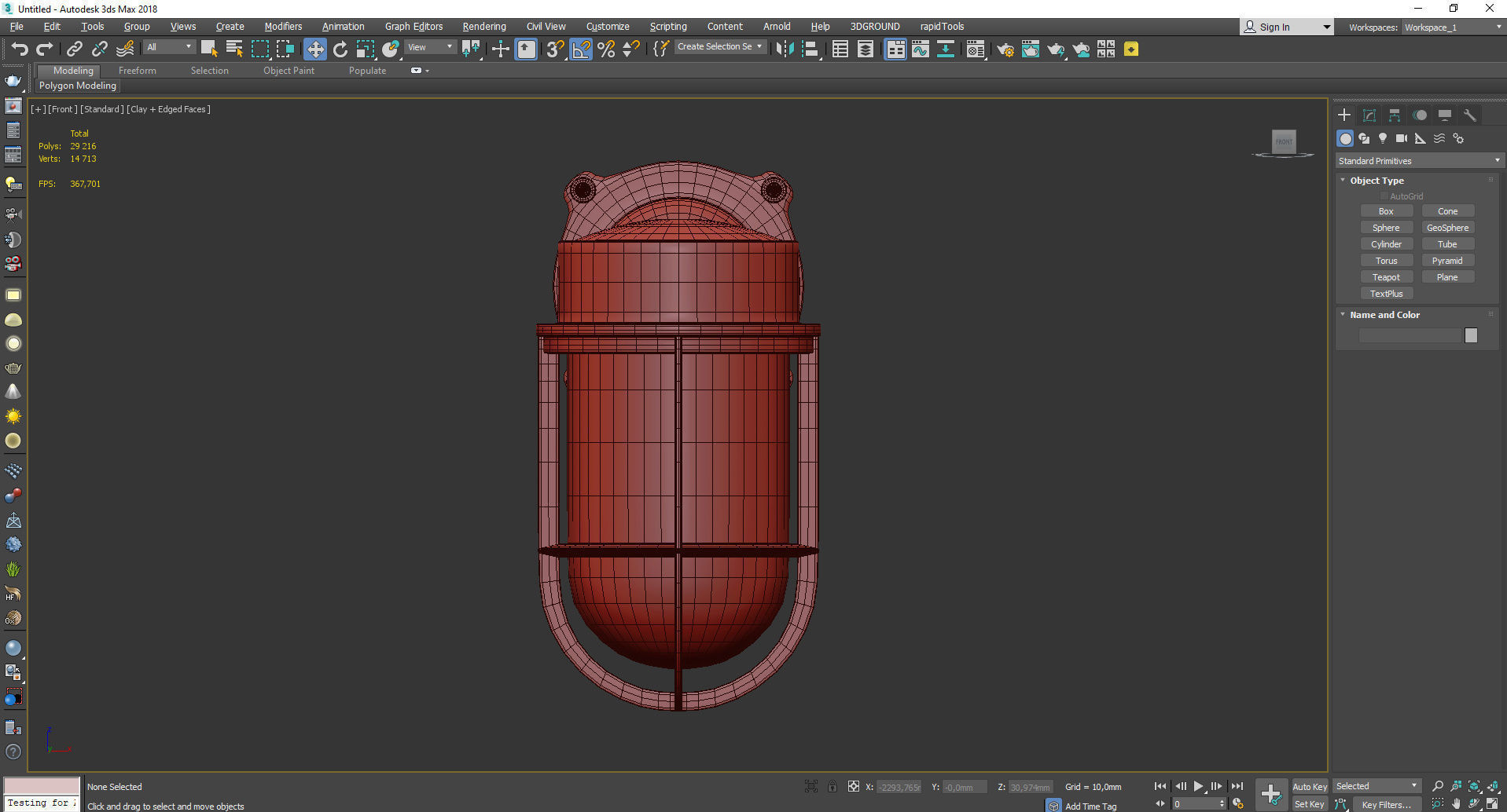 TOLSON CAGE WALL SCONCE Low-poly 3D model_2