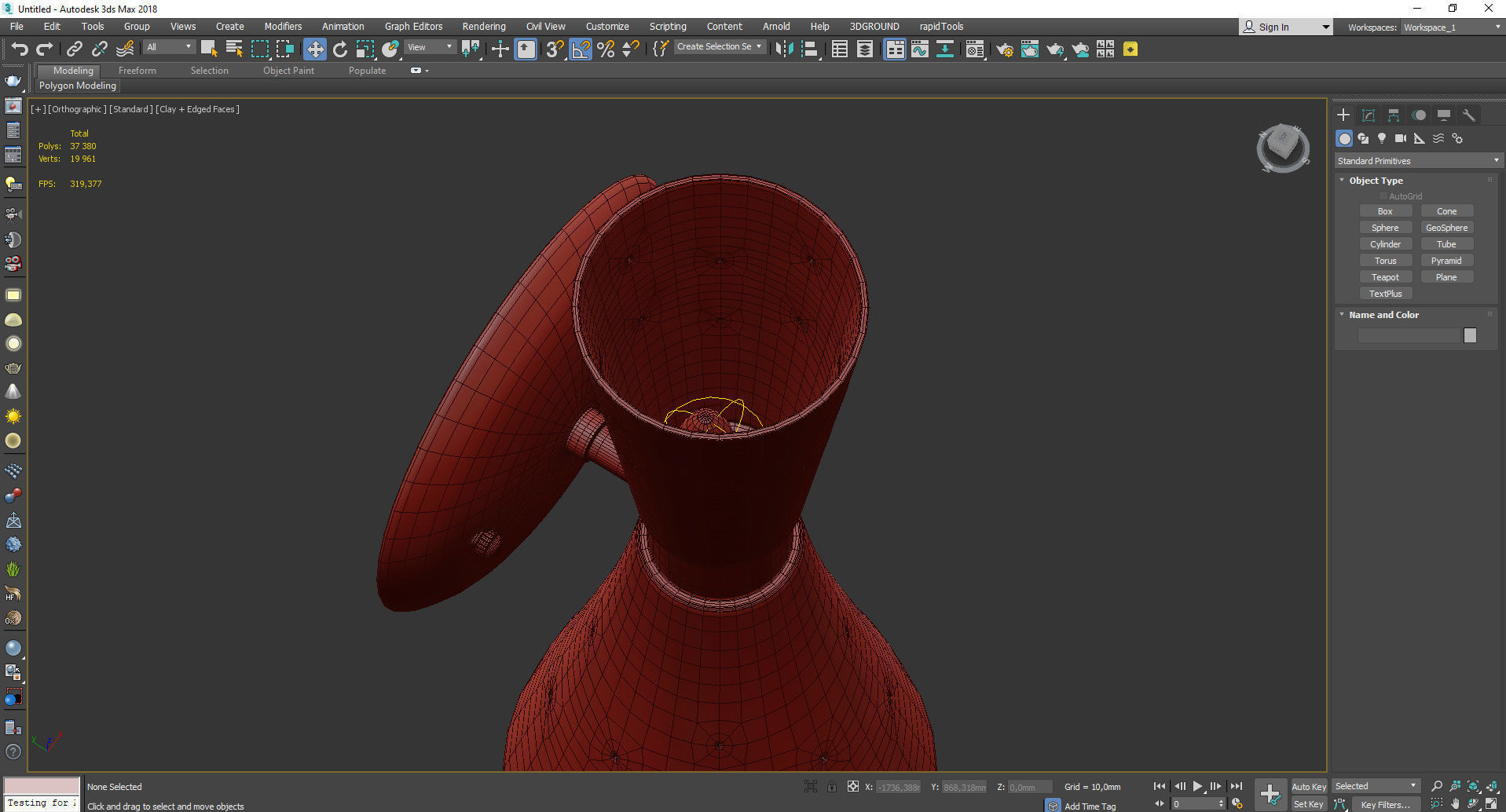 GALAXY SINGLE SCONCE Low-poly 3D model_4