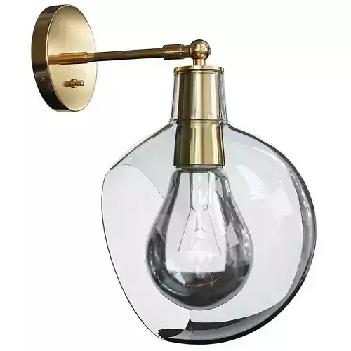 EDENDALE ANGLED ARTICULATING SCONCE Low-poly 3D model