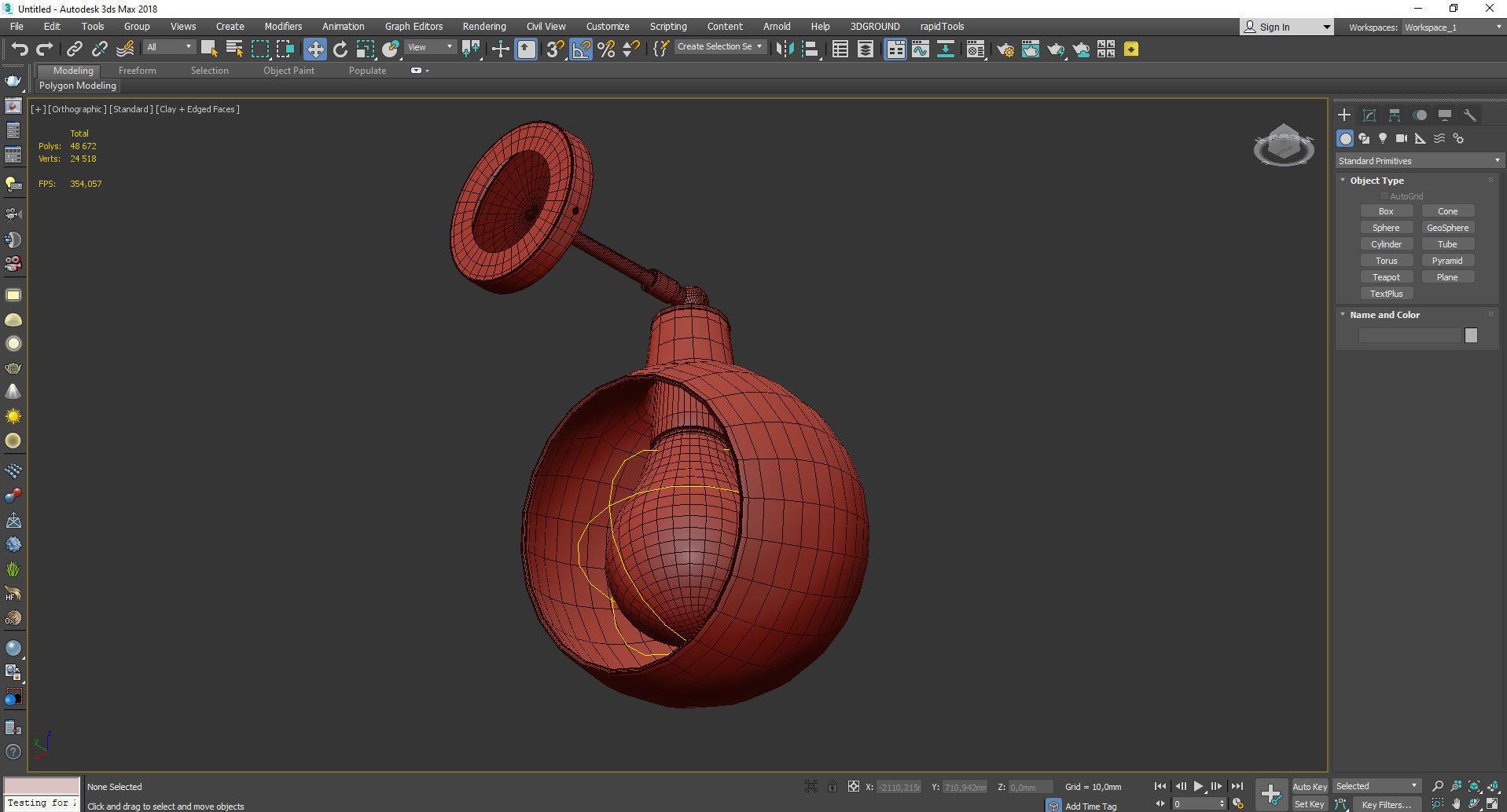 EDENDALE ANGLED ARTICULATING SCONCE Low-poly 3D model_4