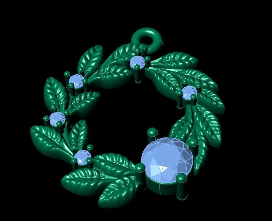 Pendant ri40 3D print model_9