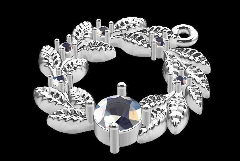 Pendant ri40 3D print model_14