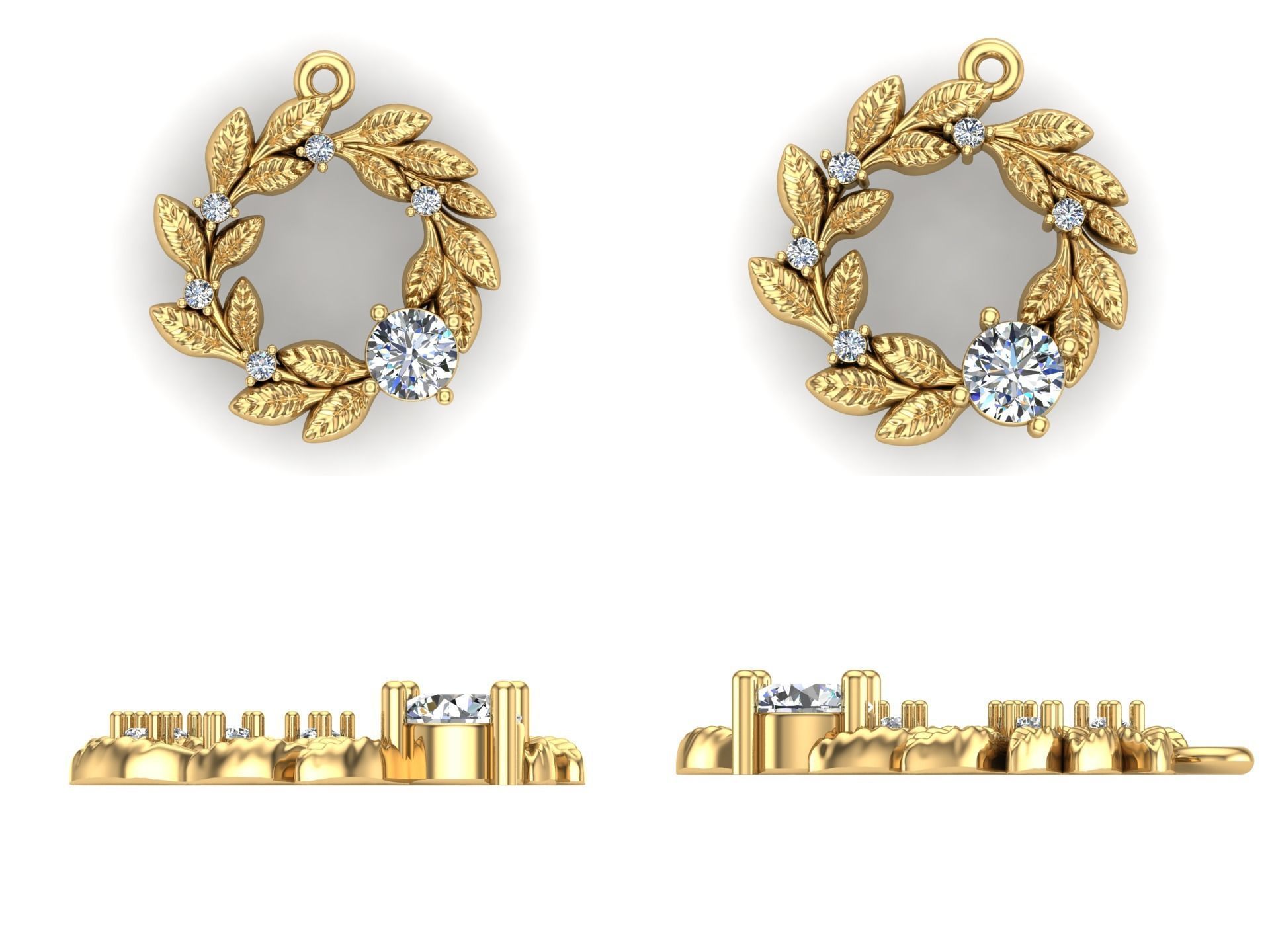 Pendant ri40 3D print model_5