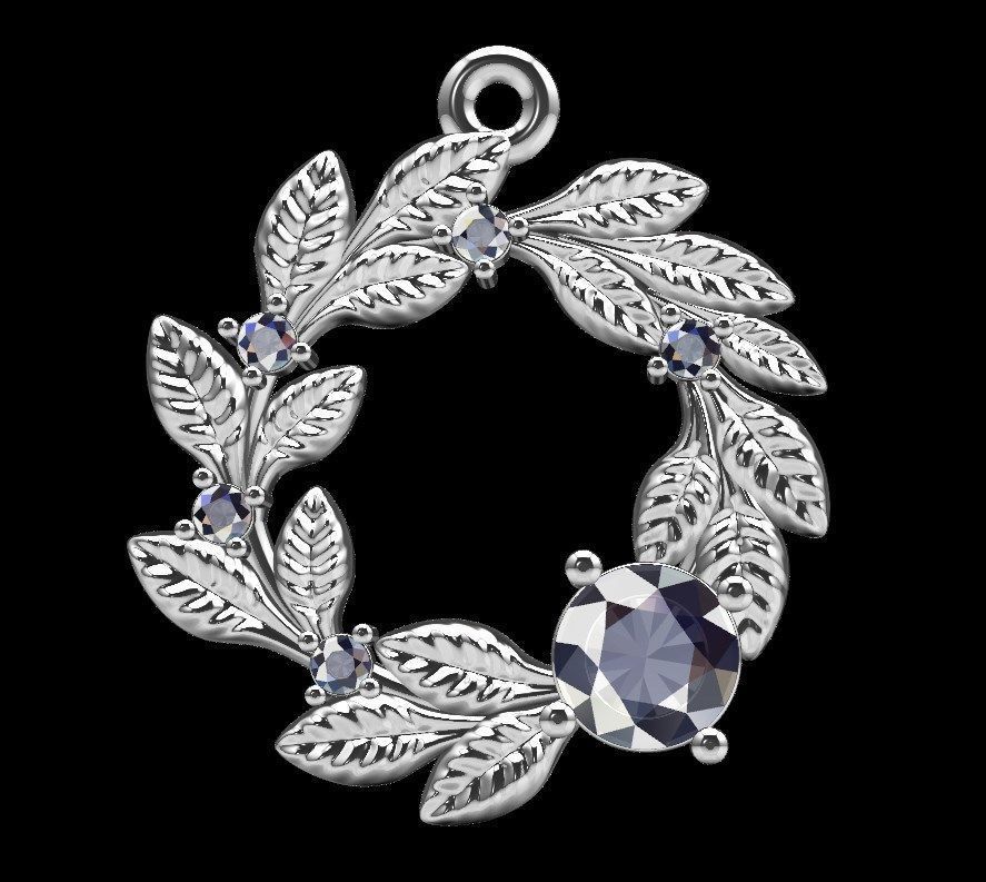 Pendant ri40 3D print model_11