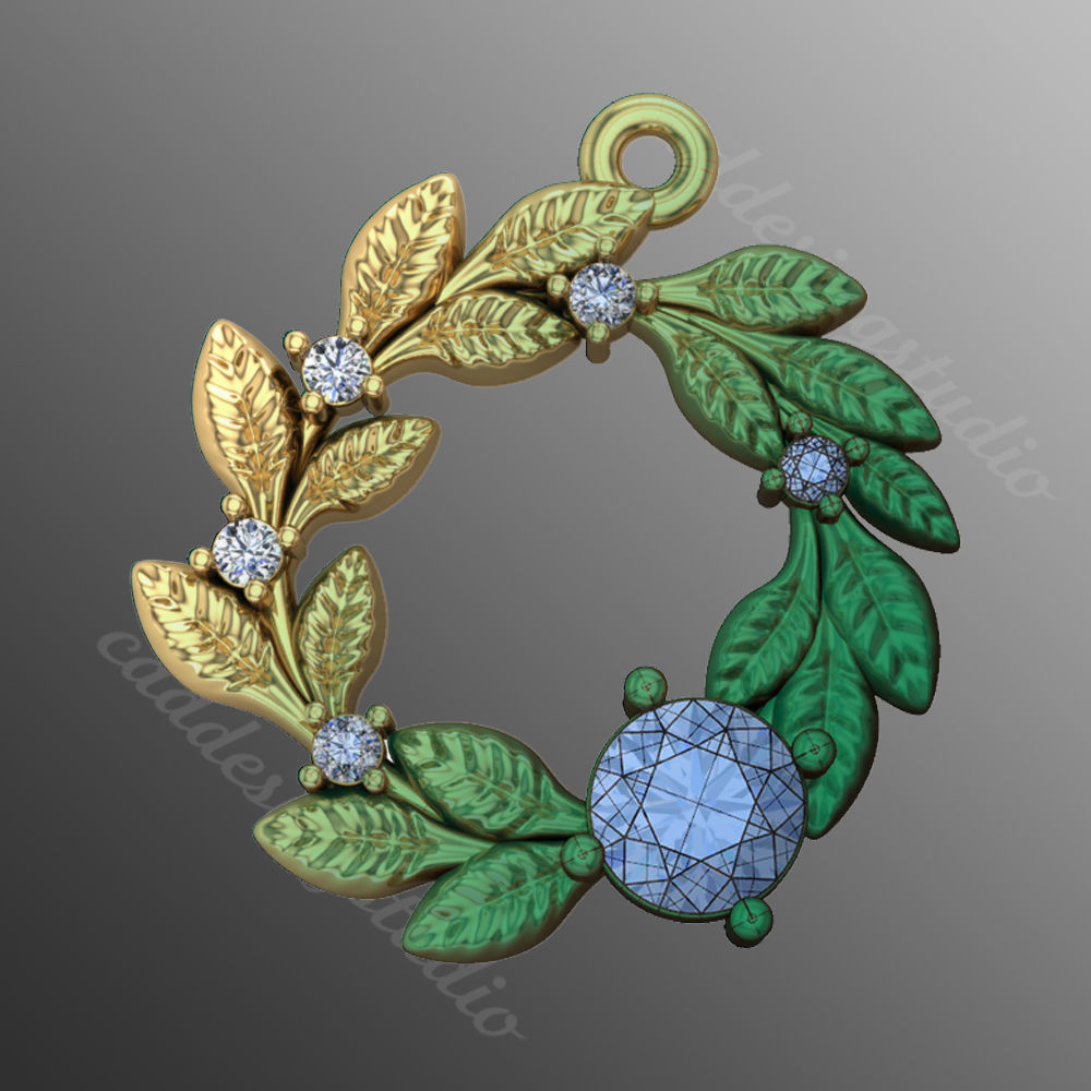 Pendant ri40 3D print model_1