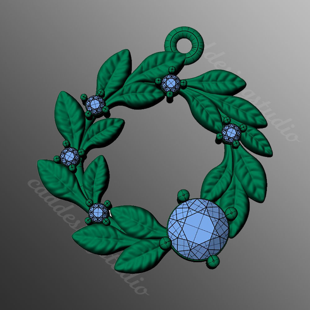 Pendant ri40 3D print model_2