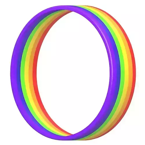 Rainbow Rubber Bracelet
