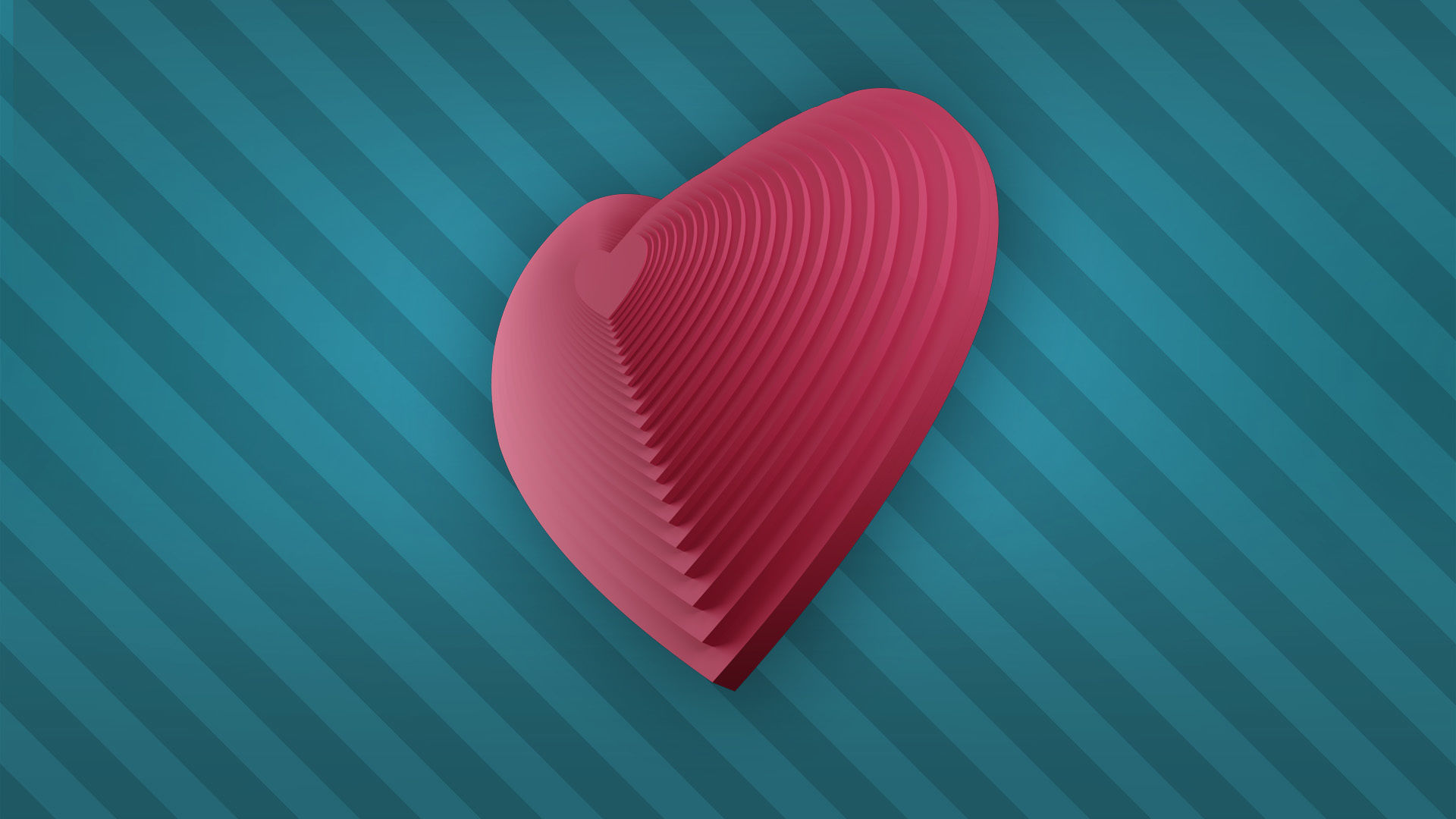 HEART SHAPE Low-poly 3D model_1