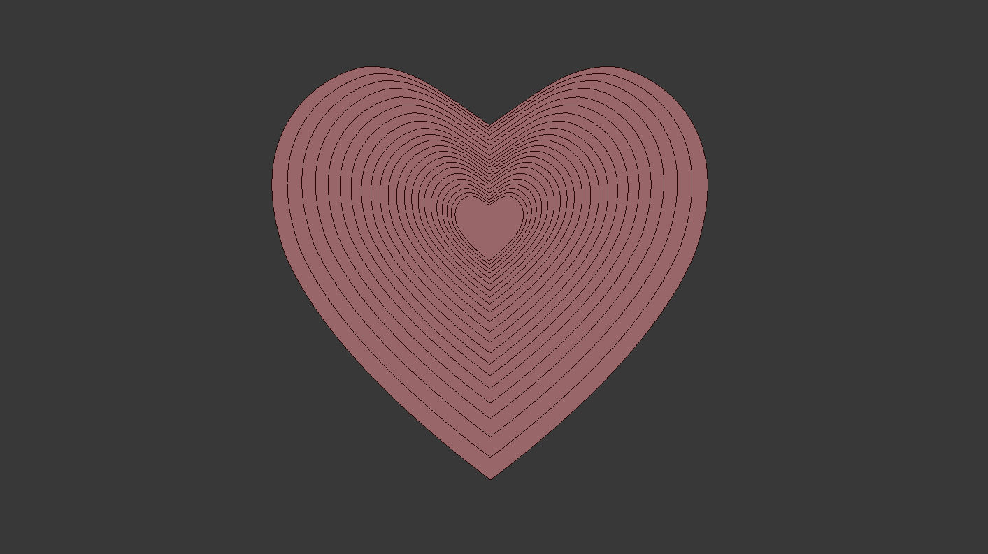 HEART SHAPE Low-poly 3D model_6