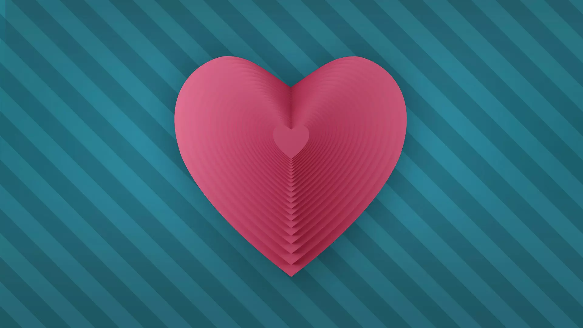 HEART SHAPE Low-poly 3D model_0