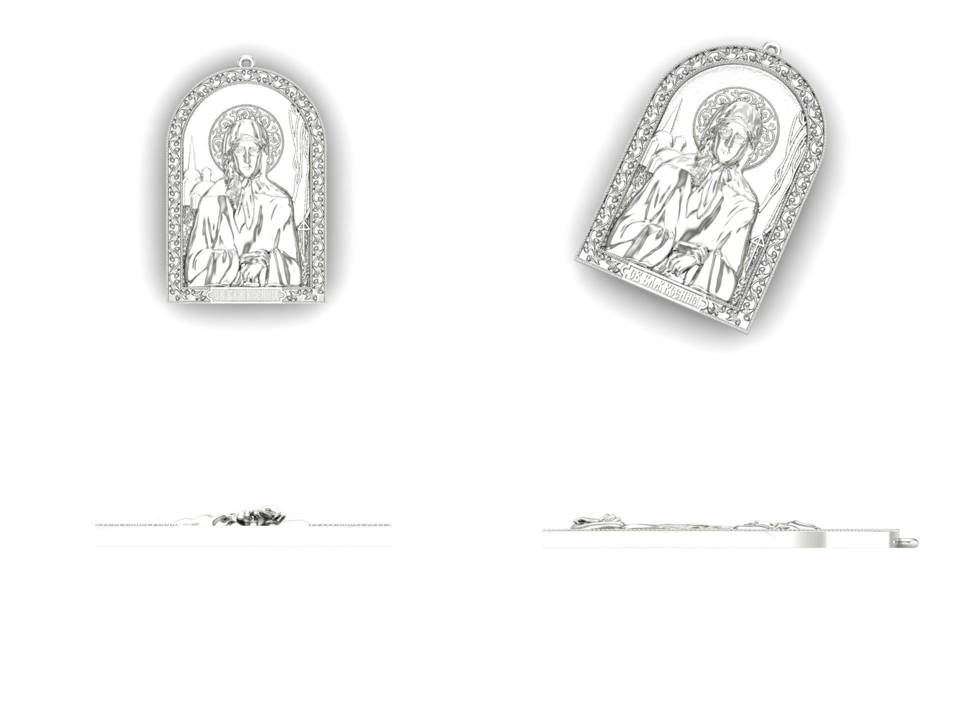 Pendant29 religion 3D print model_4