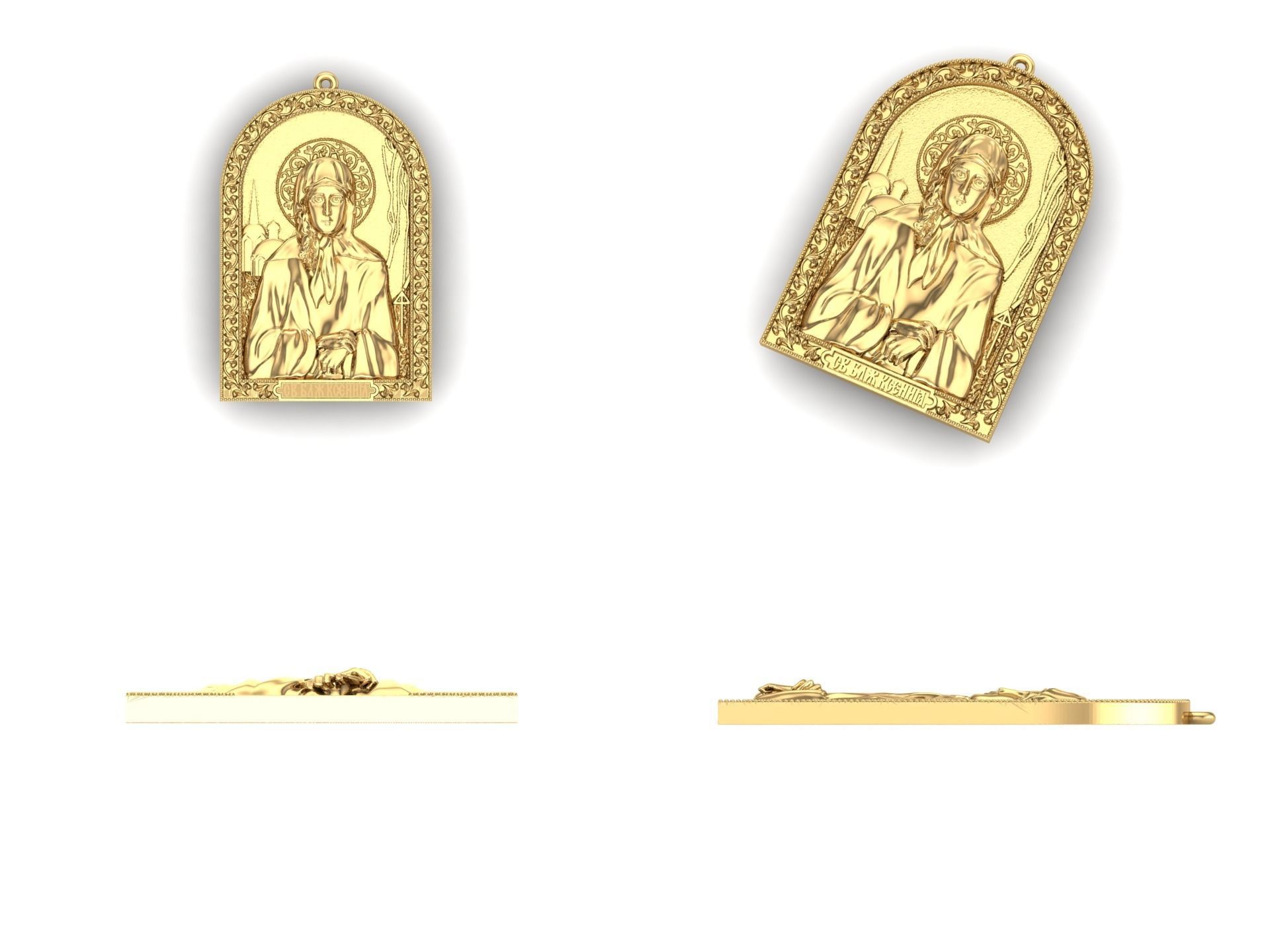 Pendant29 religion 3D print model_3