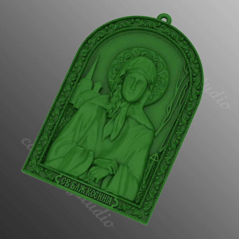 Pendant29 religion 3D print model_2