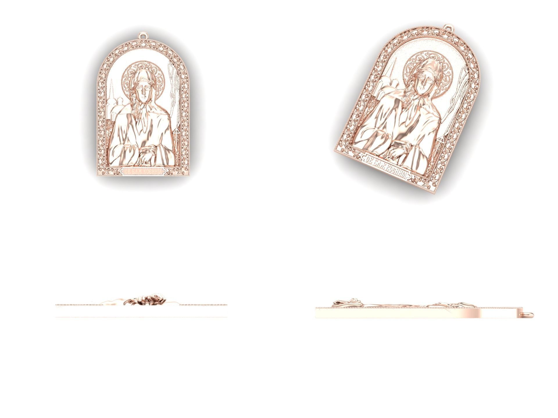 Pendant29 religion 3D print model_5