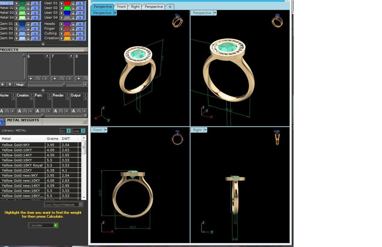 Solitaire Engagement Wedding Ring 3D print model_7
