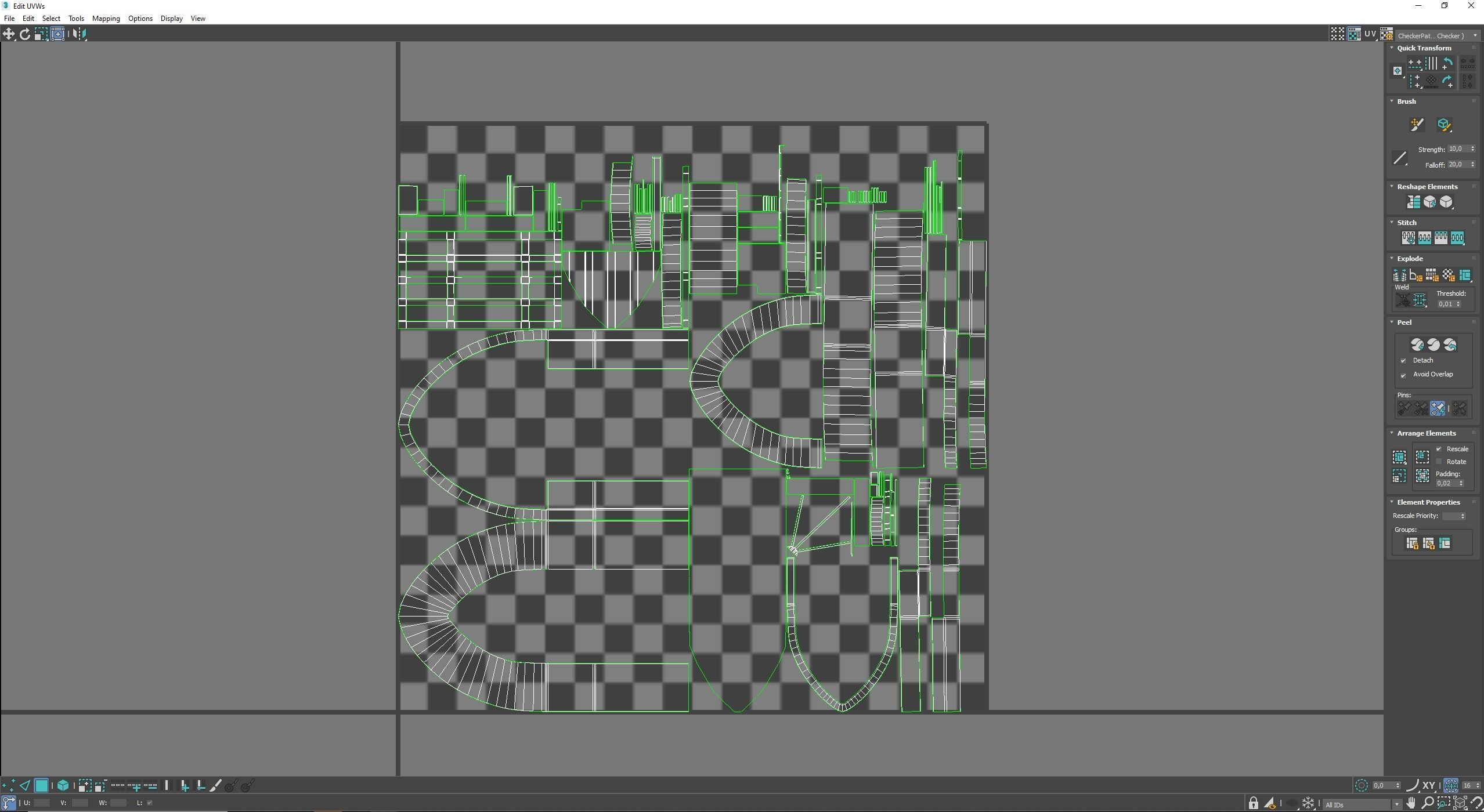 Medieval Door  Low-poly 3D model_7