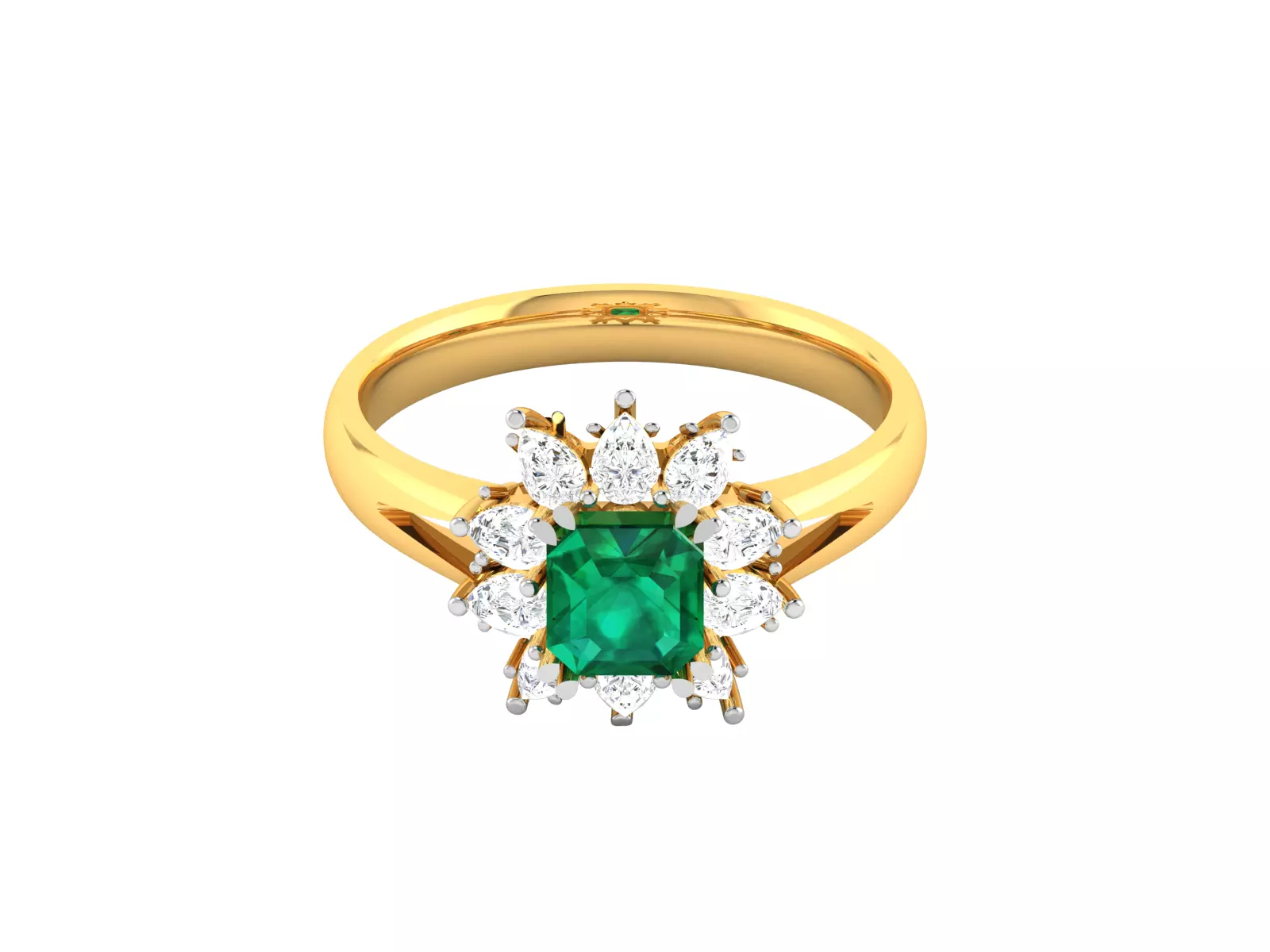Solitaire Engagement ring 3D print model_0
