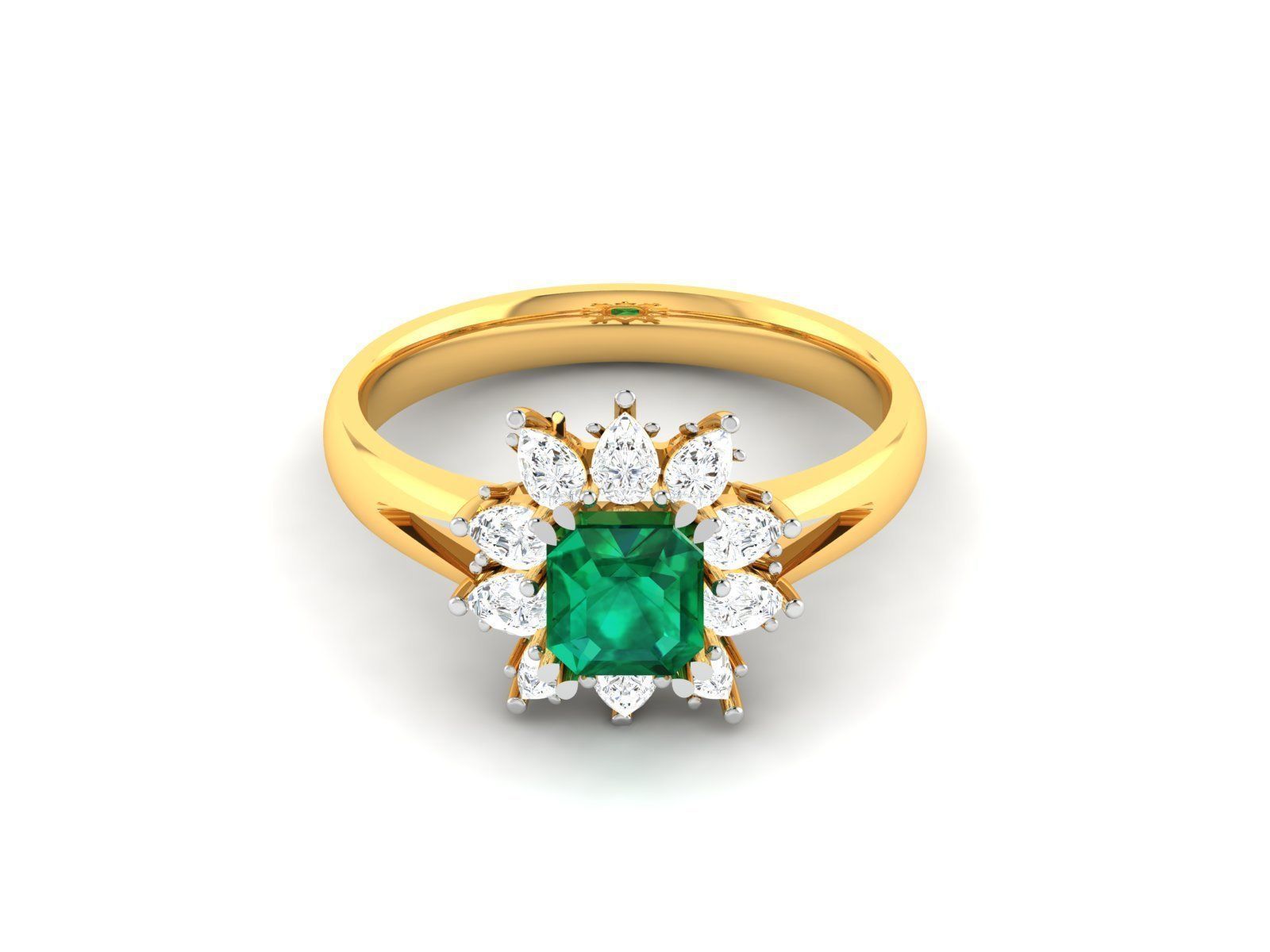 Solitaire Engagement ring 3D print model_6