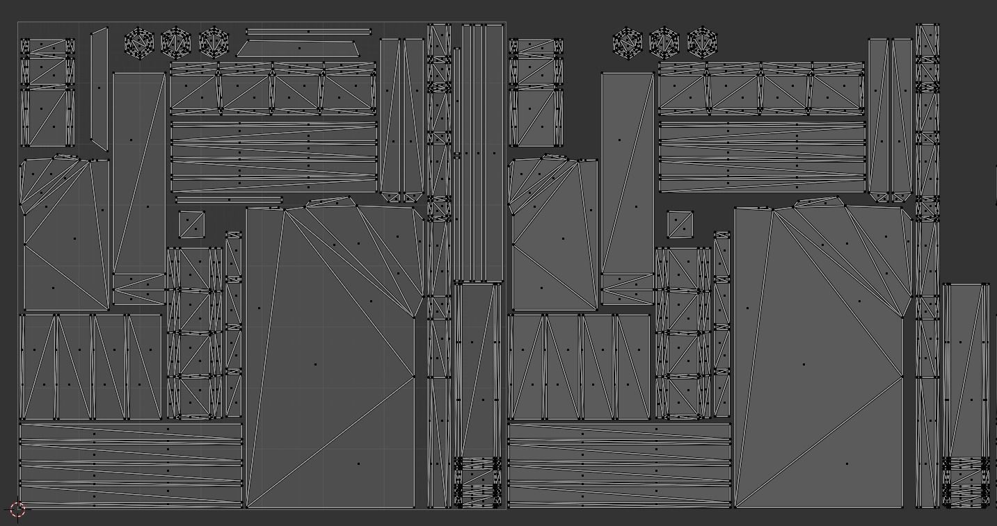 Table and Chairs Stilyzed Free low-poly 3D model_11
