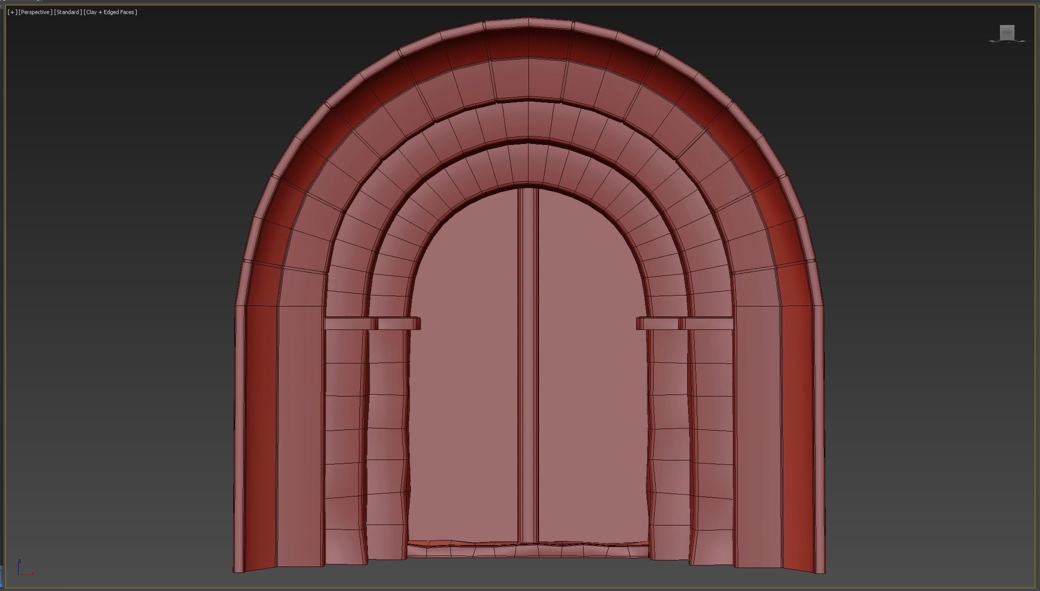 Medieval Door  Low-poly 3D model_6