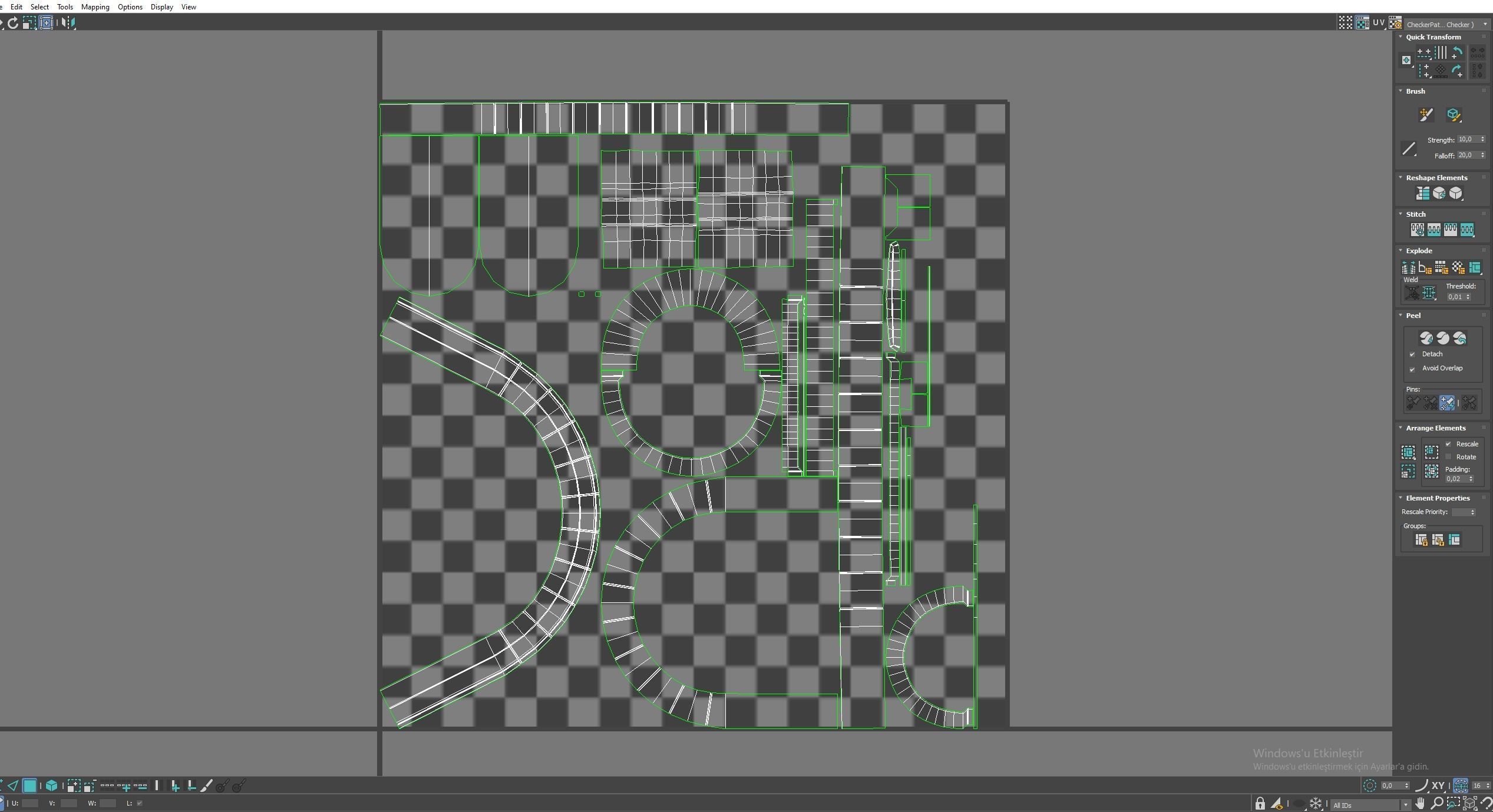Medieval Door  Low-poly 3D model_8