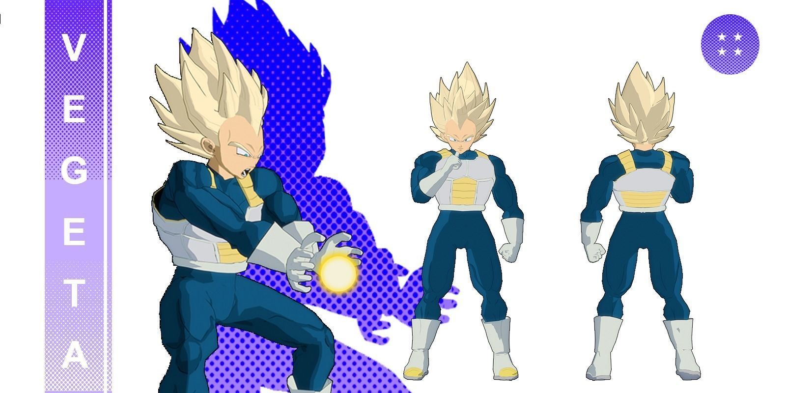 Vegeta Cel-shaded and Rigged Low-poly 3D model_1