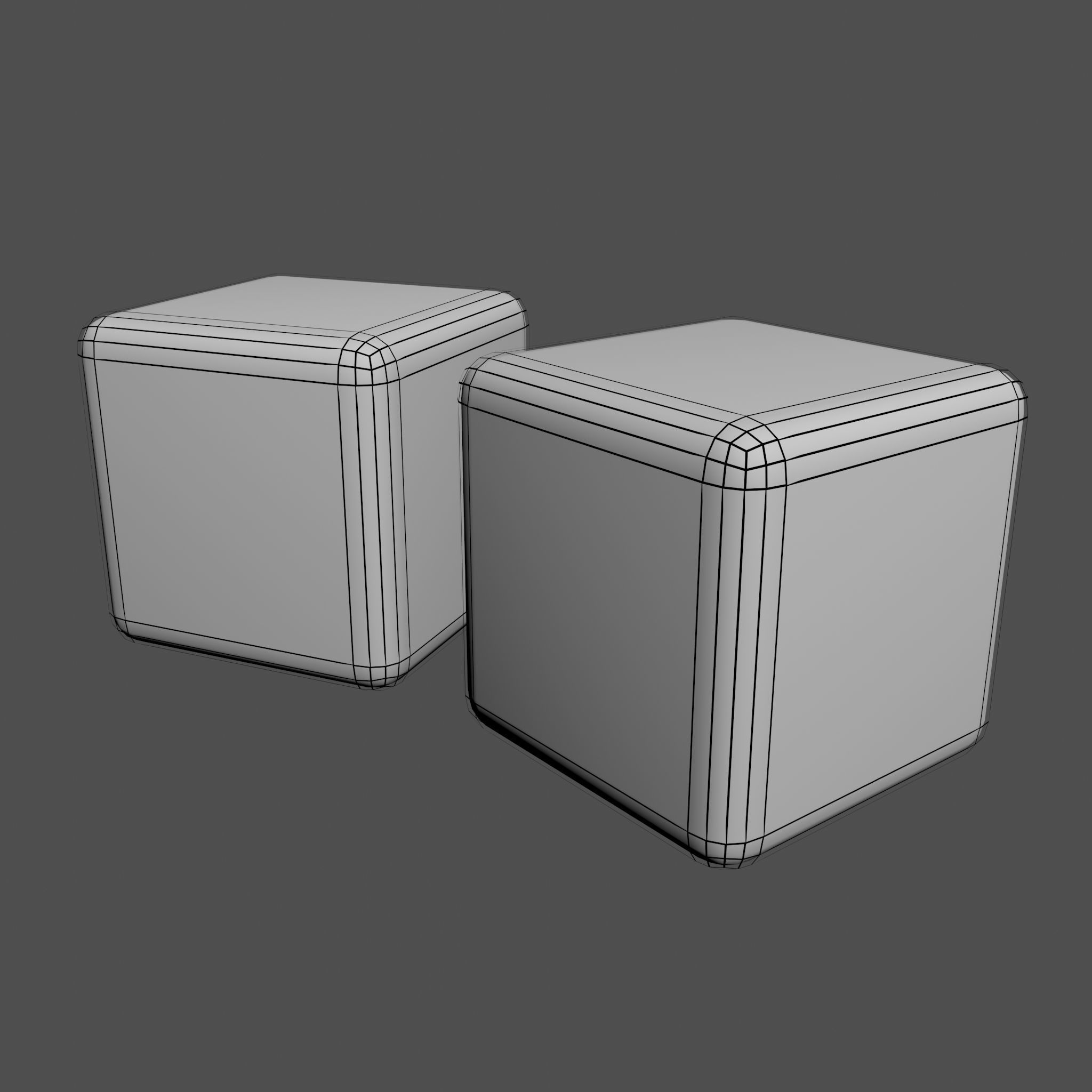 Dice Low-poly two Low-poly 3D model_17