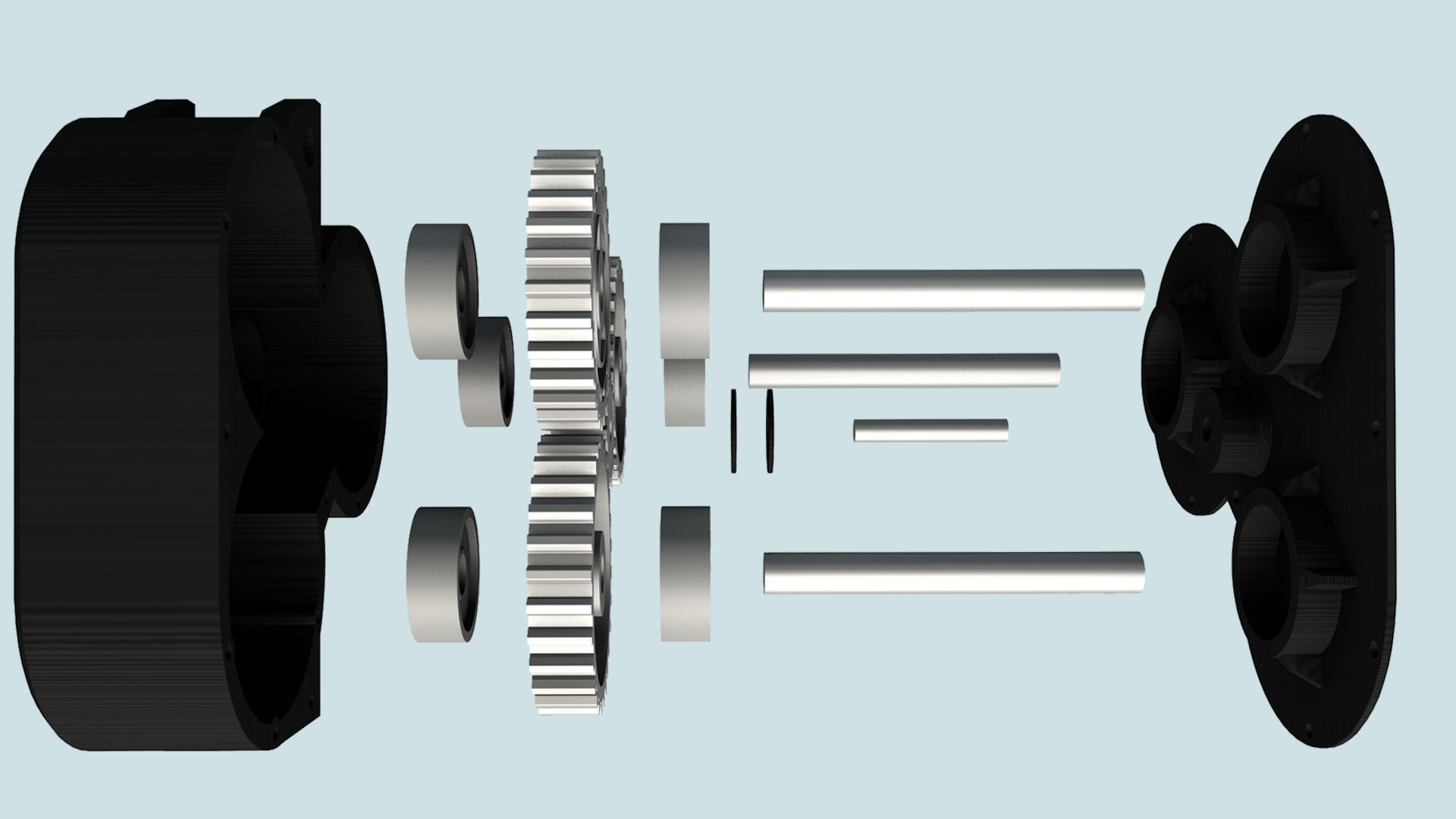 3D Printable Differential Gear Transfer 3D print model_14