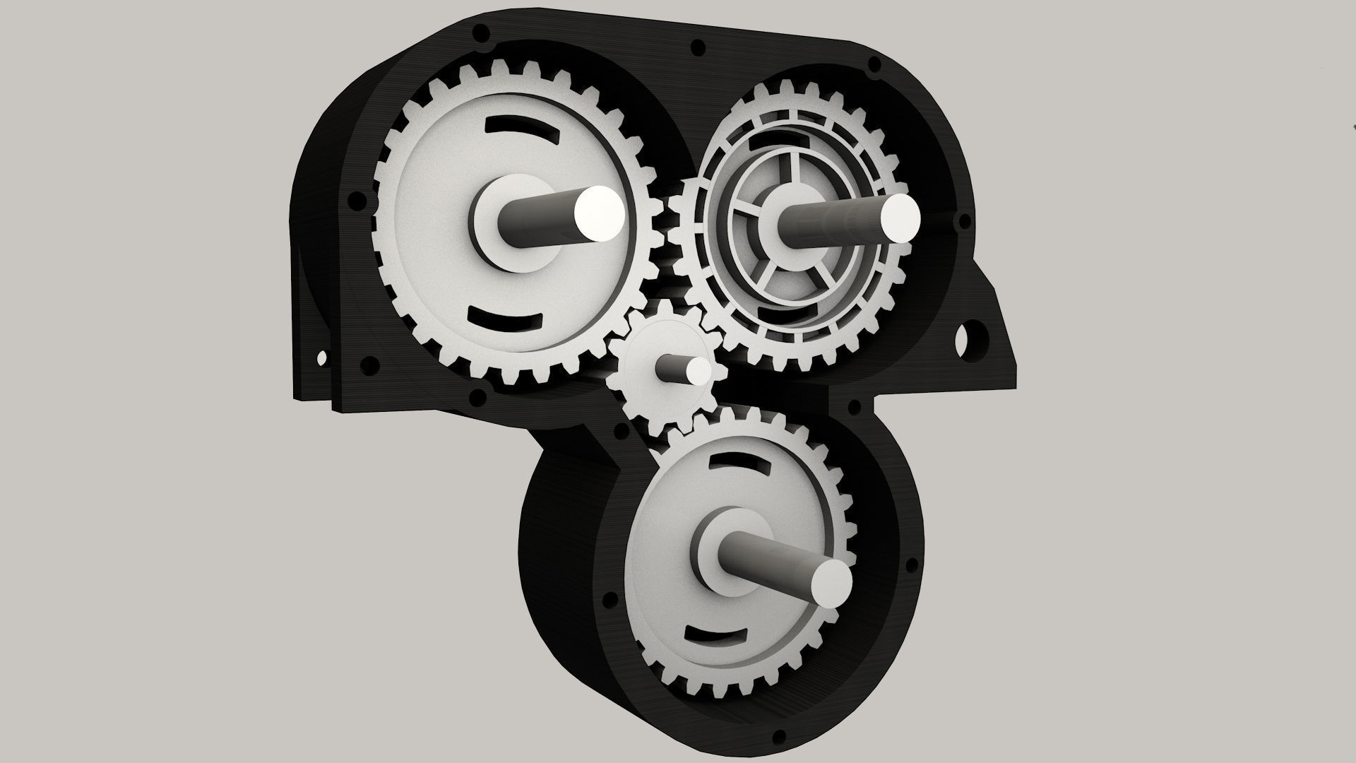 3D Printable Differential Gear Transfer 3D print model_10