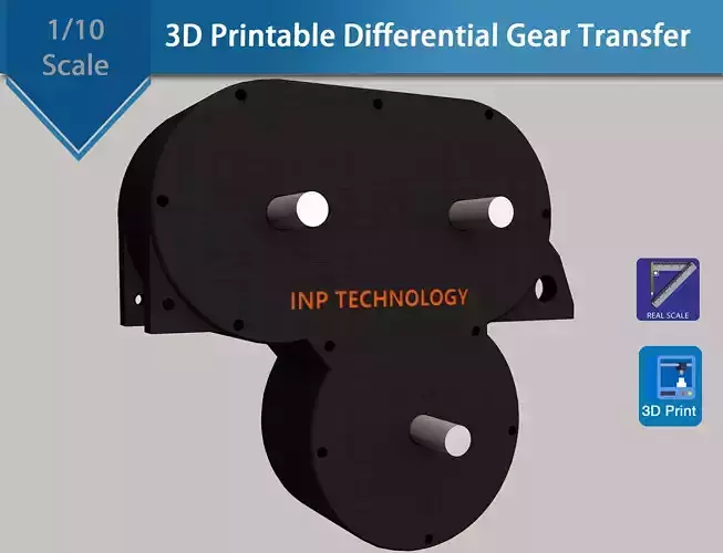 3D Printable Differential Gear Transfer 3D print model