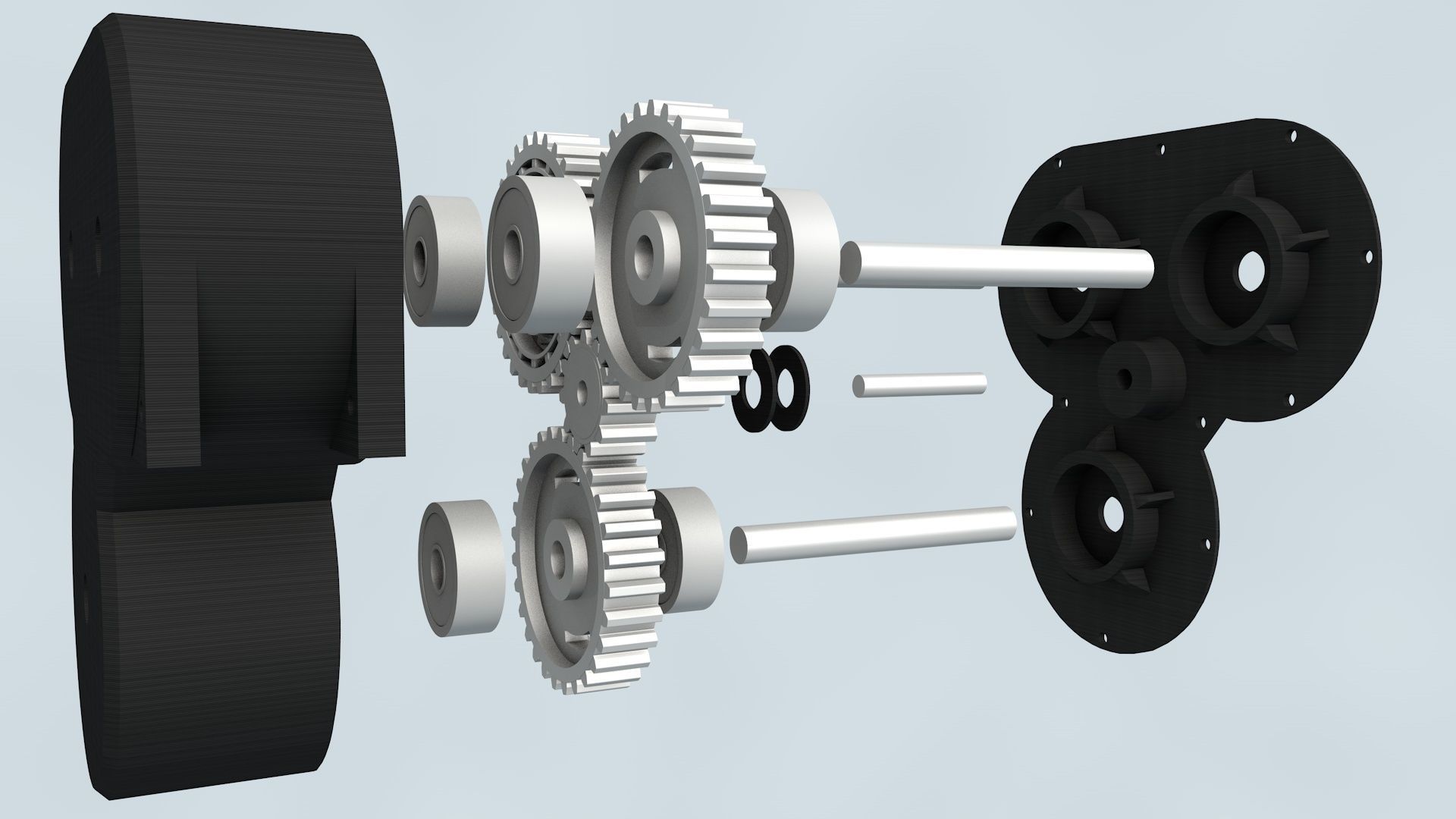 3D Printable Differential Gear Transfer 3D print model_12