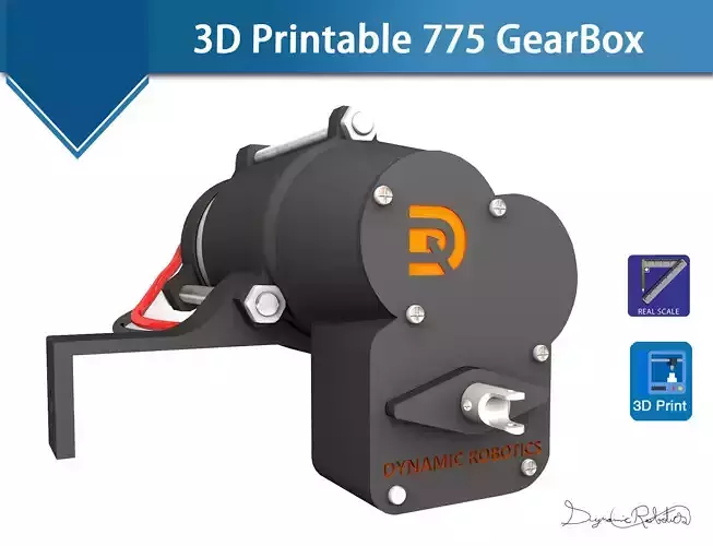 3D printable 775 Gearbox 3D print model