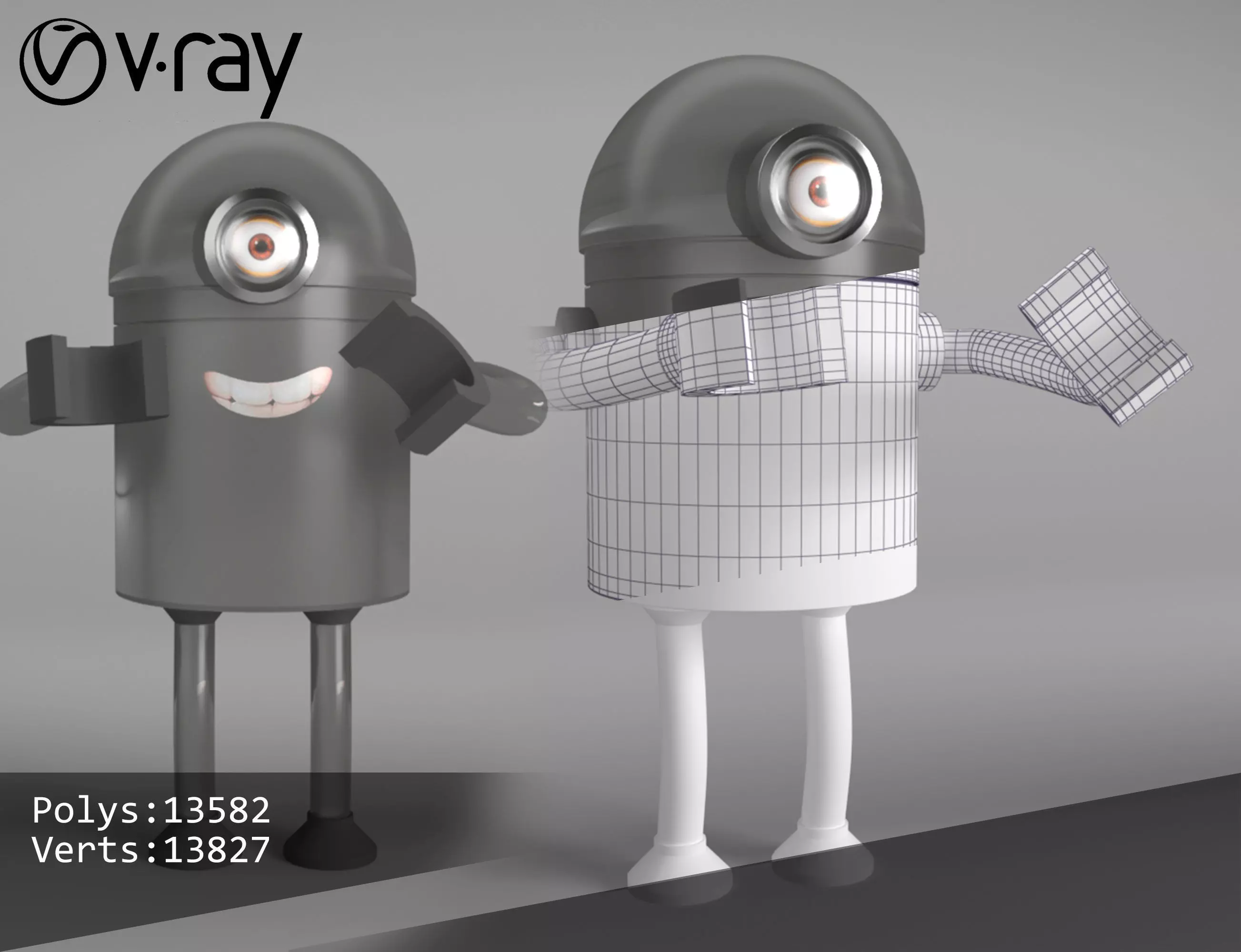 Minion vray robots 3D model_0