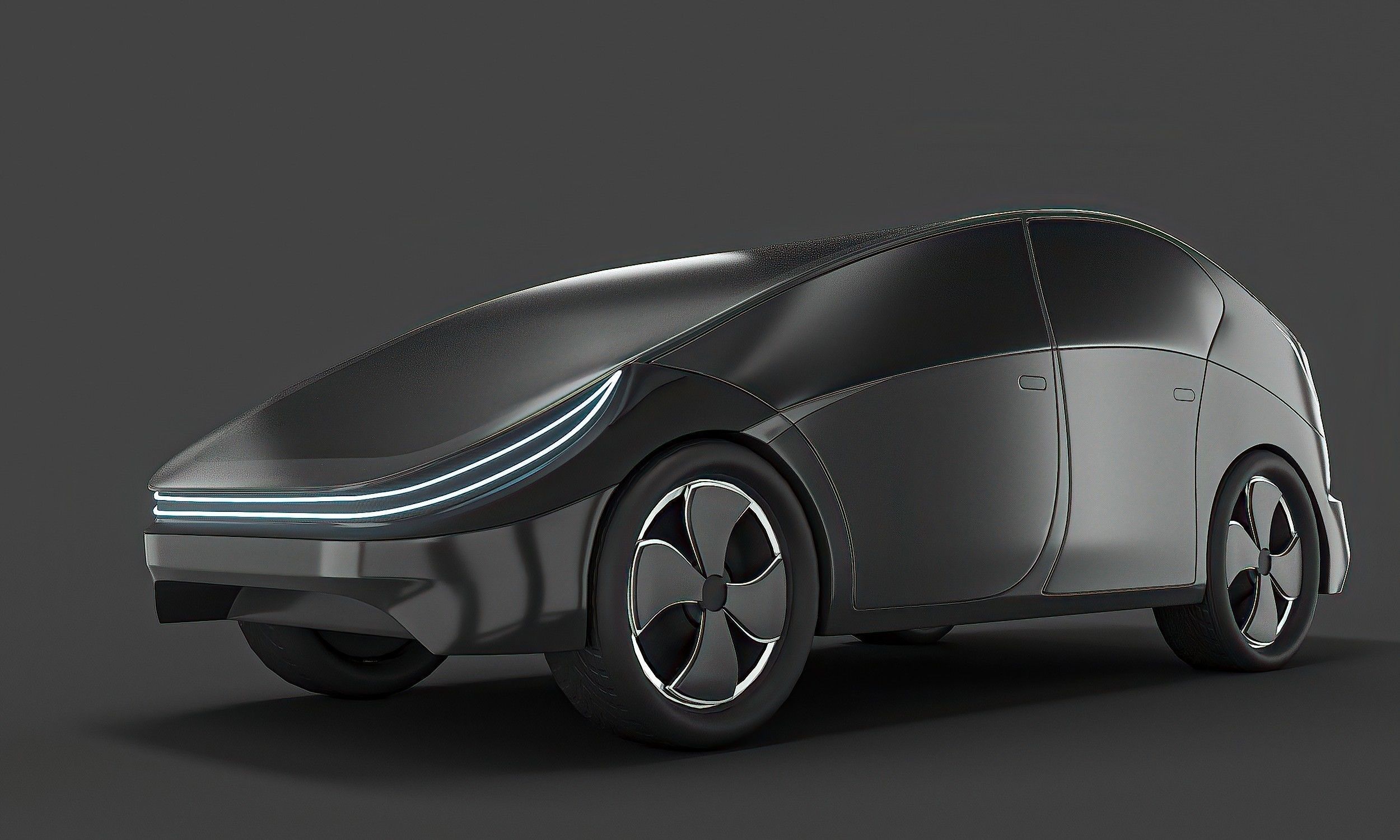 Electric Car 3D model_1
