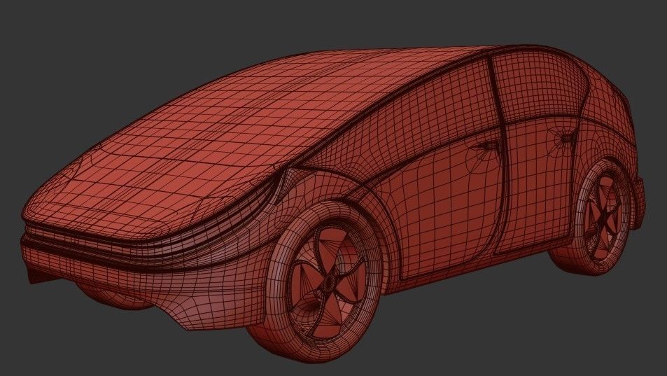 Electric Car 3D model_13