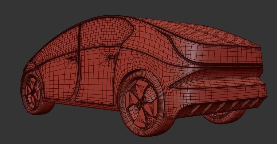 Electric Car 3D model_14