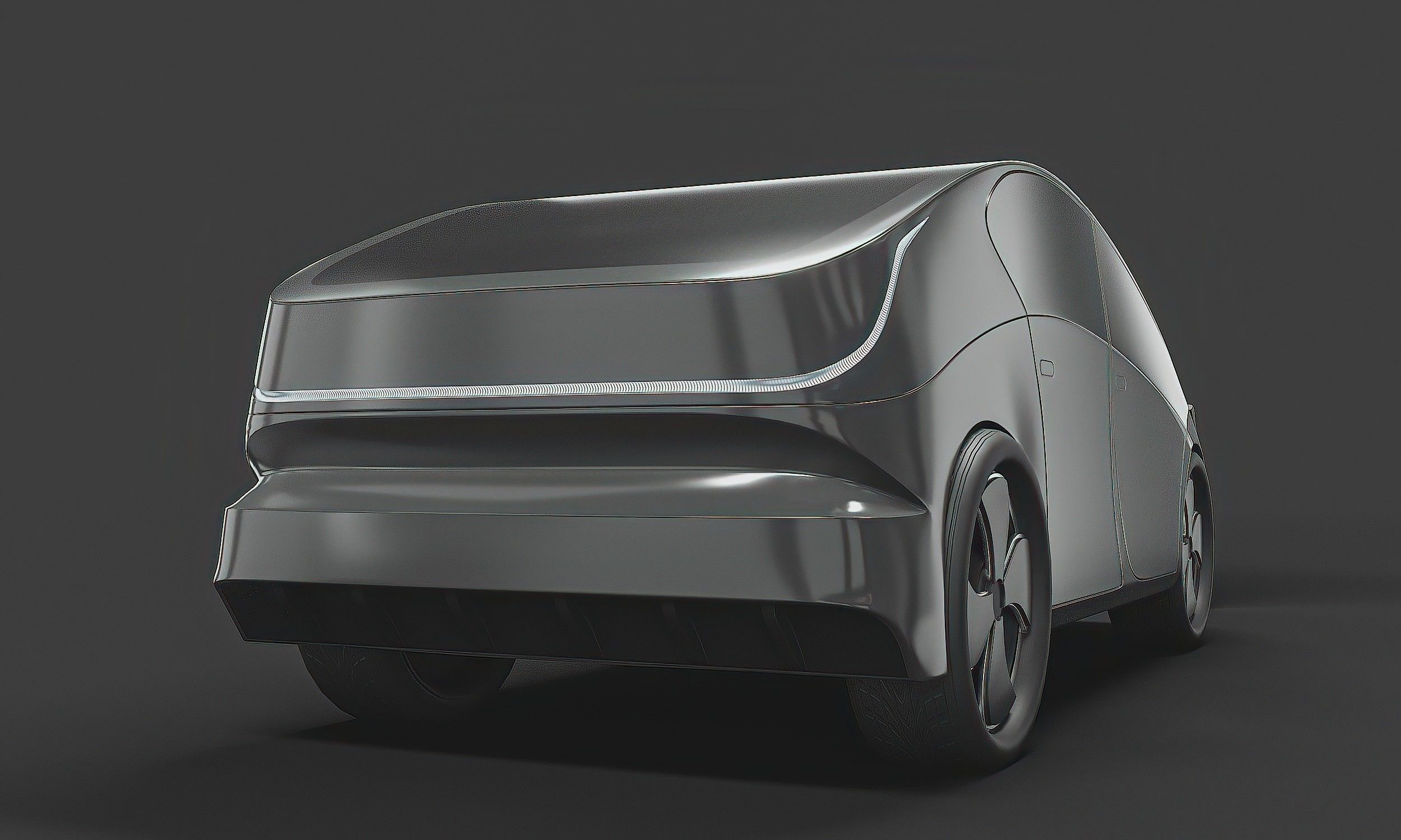 Electric Car 3D model_5