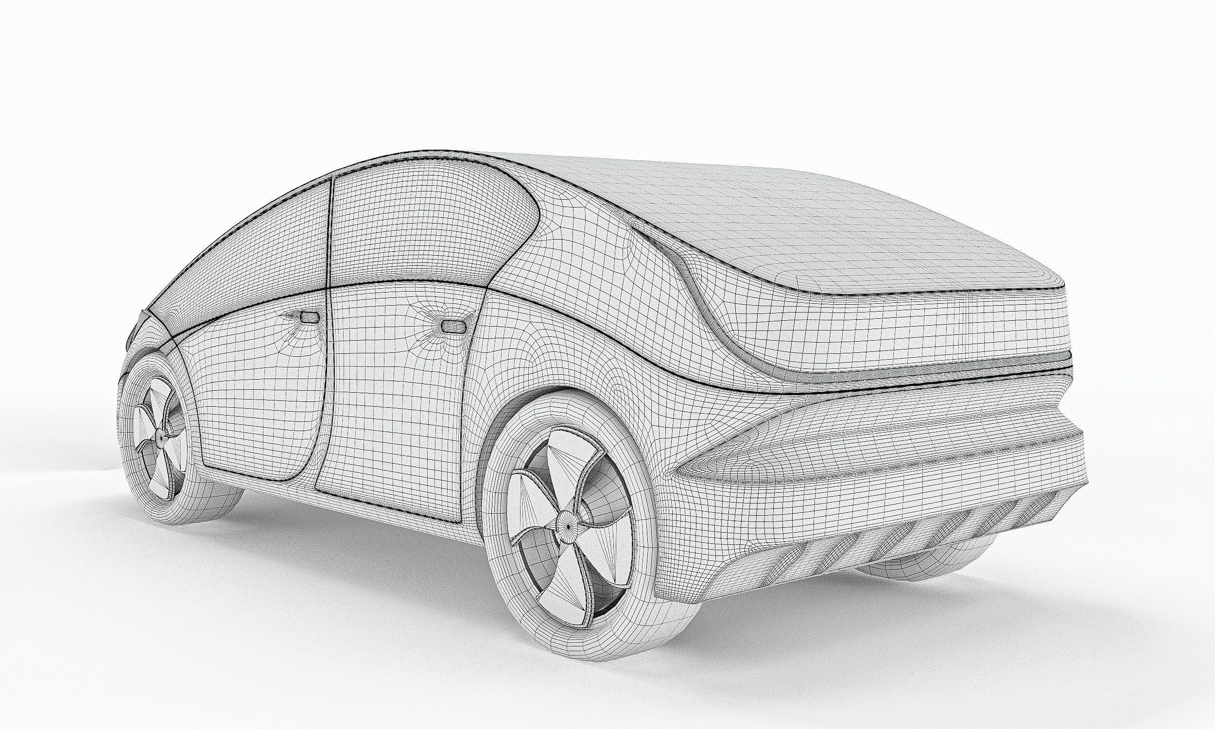 Electric Car 3D model_10